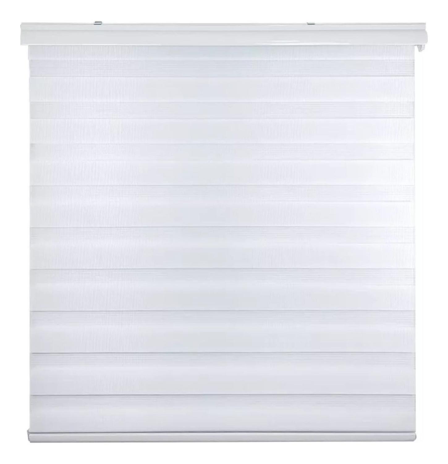 Cortina Roller Dúo Zebra Blanco 140x200 CM-0
