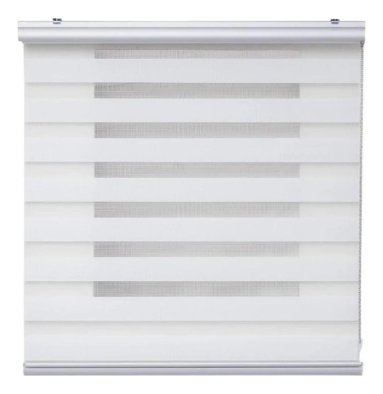 Cortina Roller Persiana Dúo Blanca 60x220 CM-0