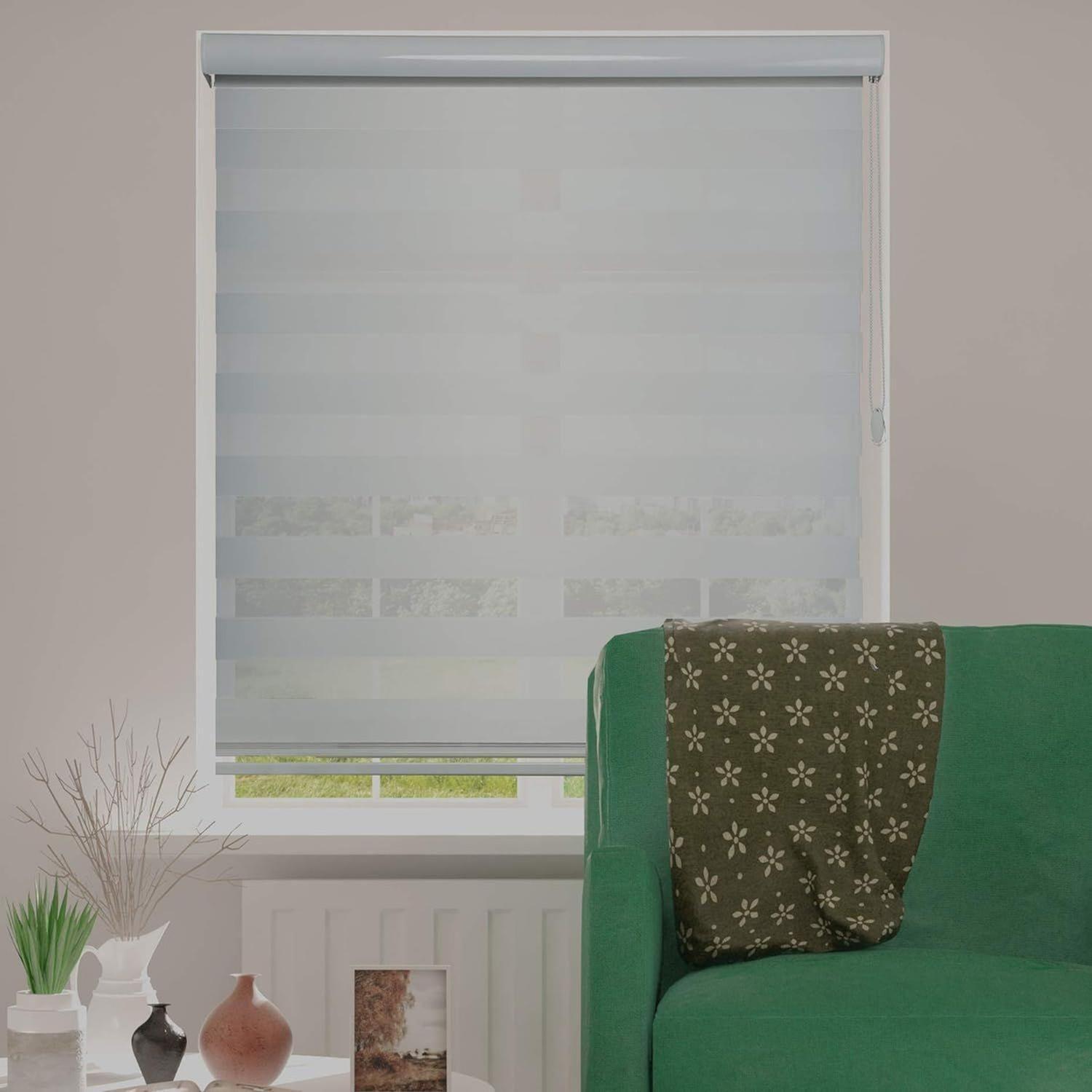 Cortina Roller Persiana Dúo Blanca 60x220 CM-4