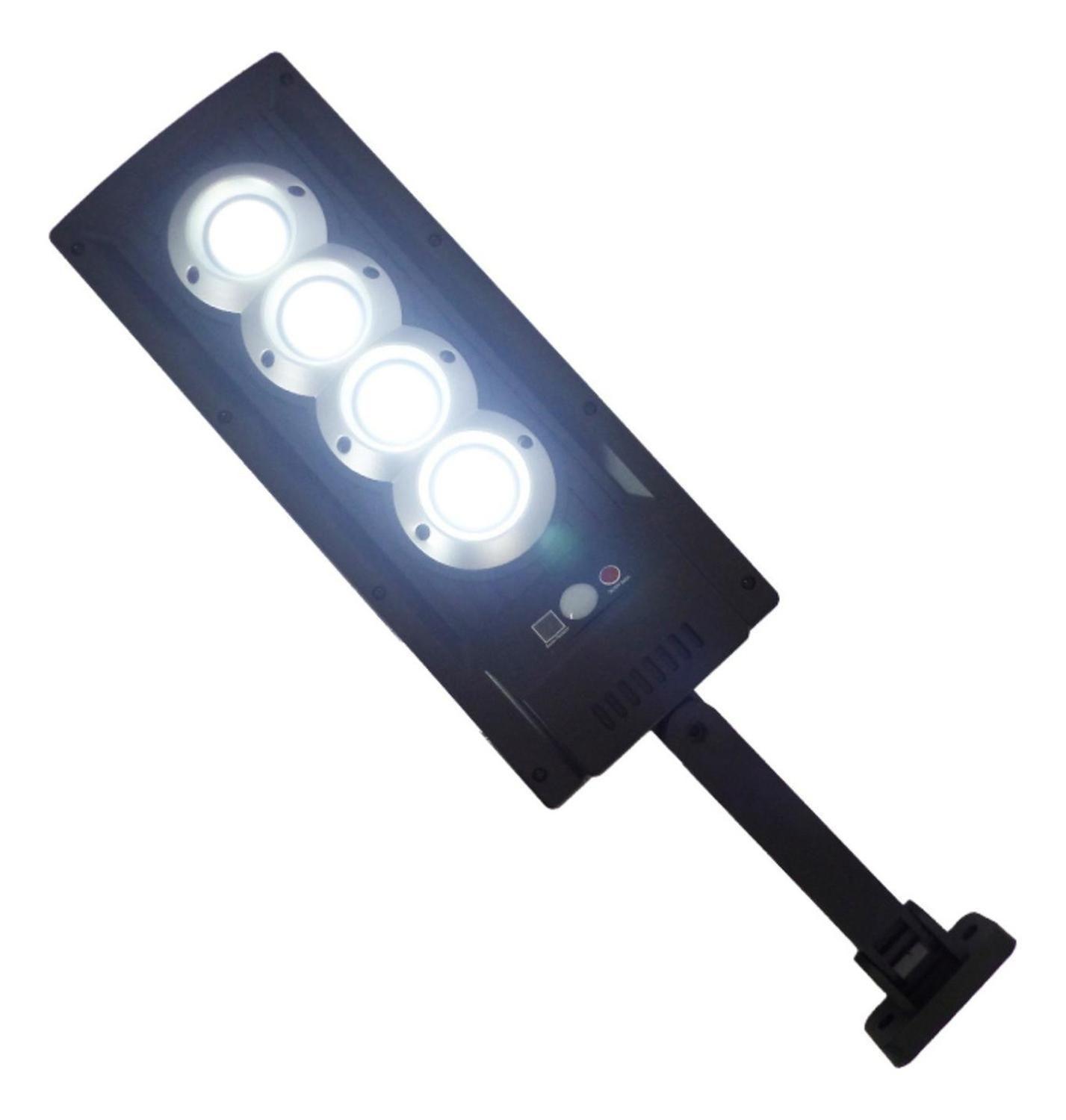 Foco Mini Solar Pared 4 Placas LED COB Brazo-2