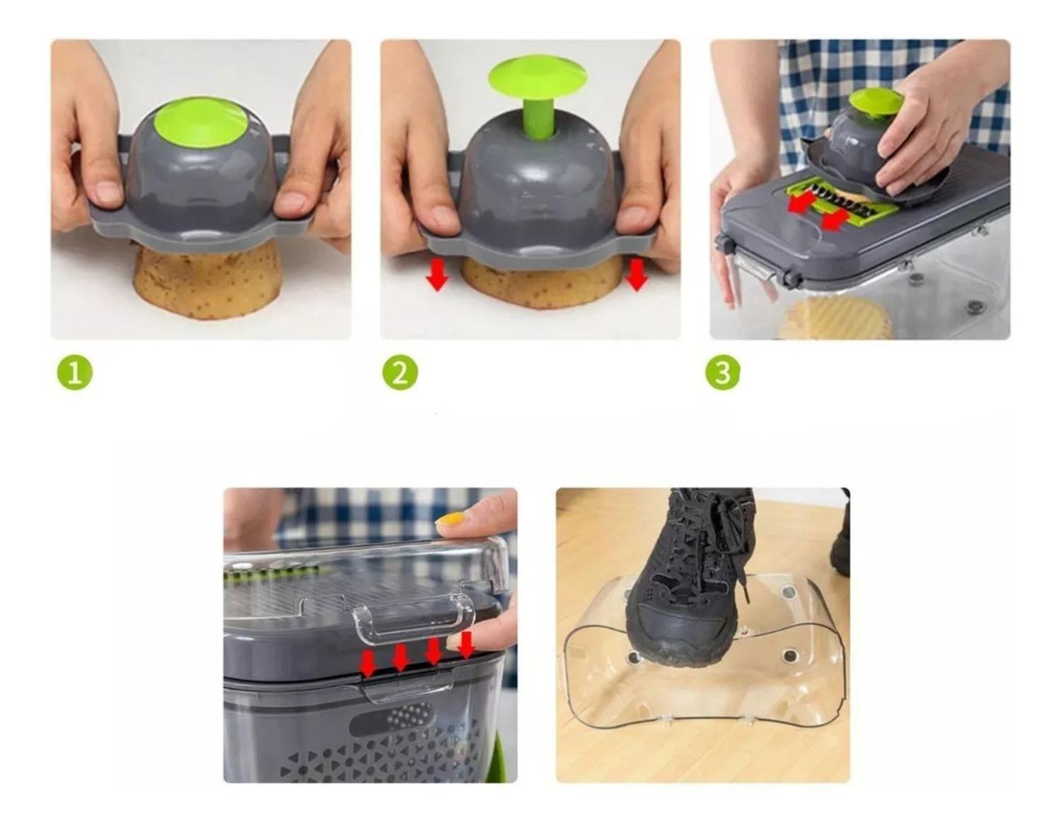 Picador Cortador Rayador Verduras Frutas 22 en 1-2