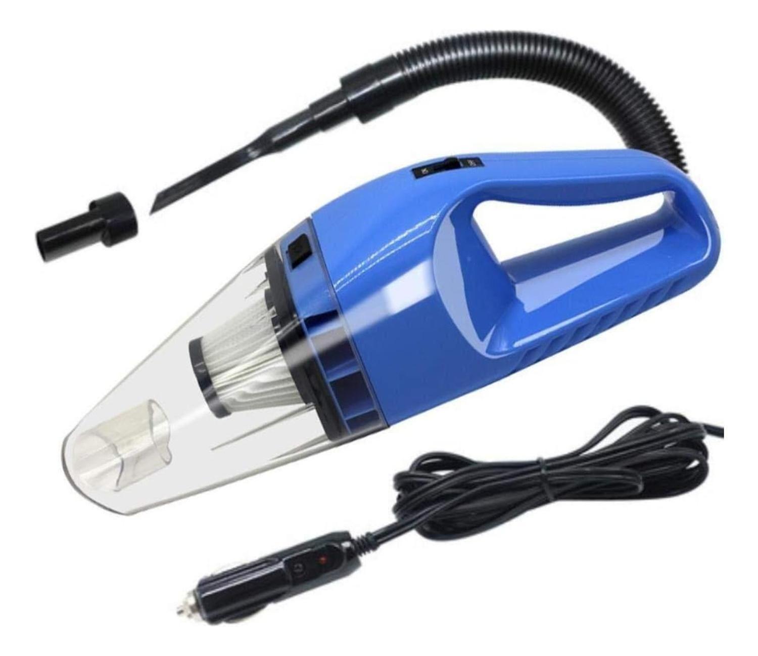 Kit Aspiradora Auto Portátil 12 V 120 Watt Premium Azul-2