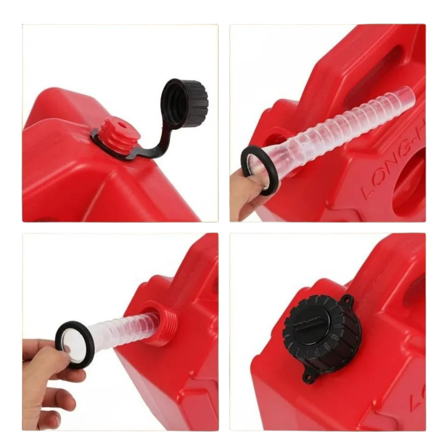 Bidón Bencina Portátil Plastico Llave Fijacion Moto 5 LT-3
