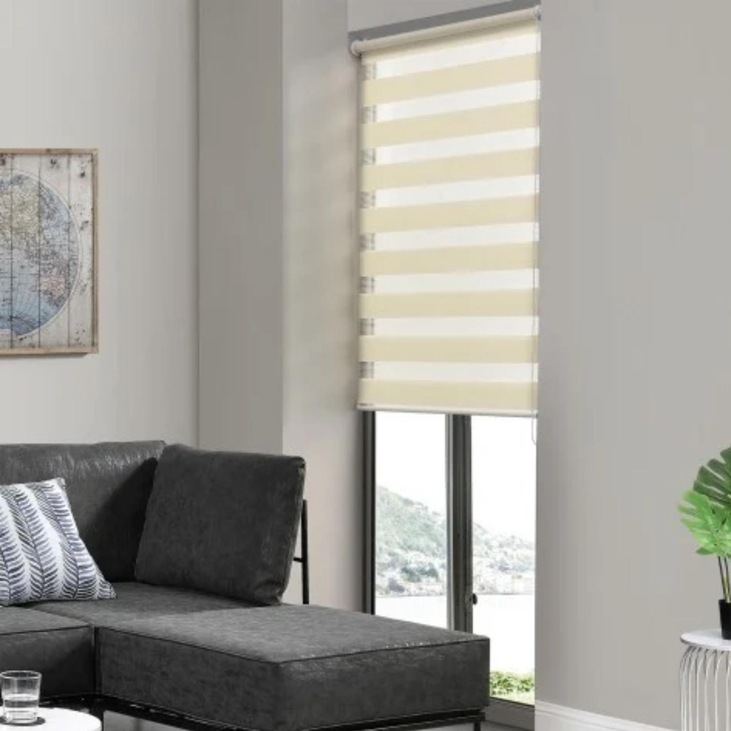 Cortina Roller Persiana Dúo Beige 60x220 CM-3