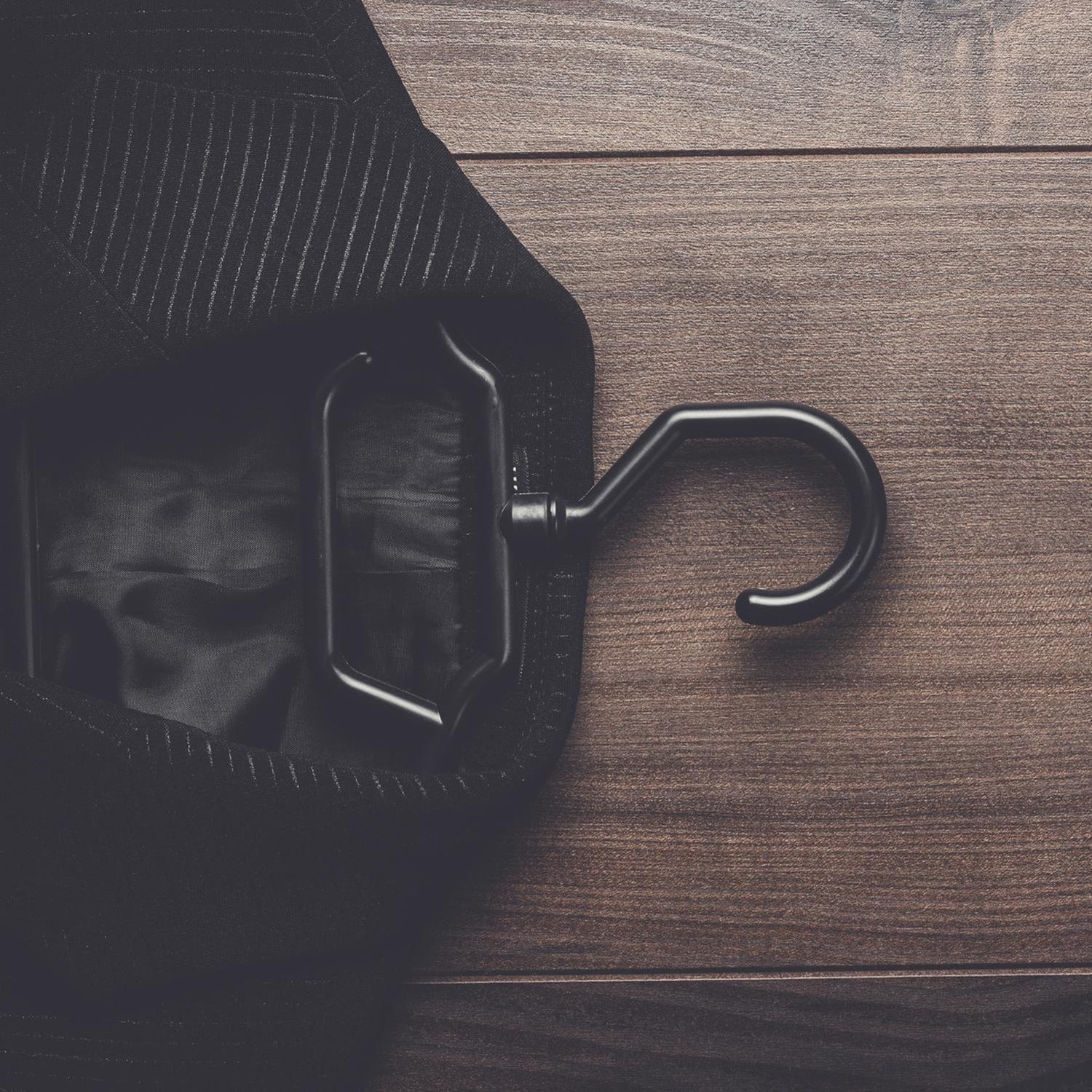 Pack 50 Colgadores Ganchos Ropa Plástico Negro-4