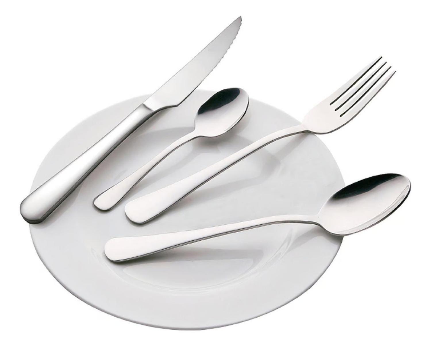 Set Juego Cubiertos Acero Inoxidable 24 Piezas-2