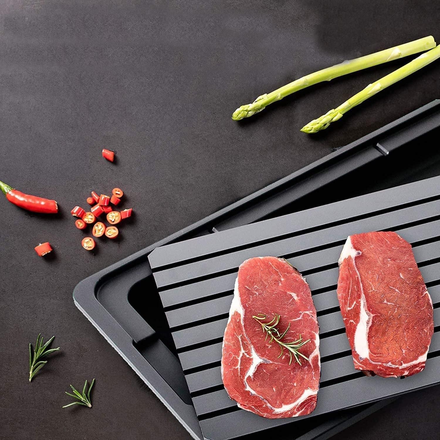 Bandeja Descongeladora Rápida Carne Tabla Aluminio-4