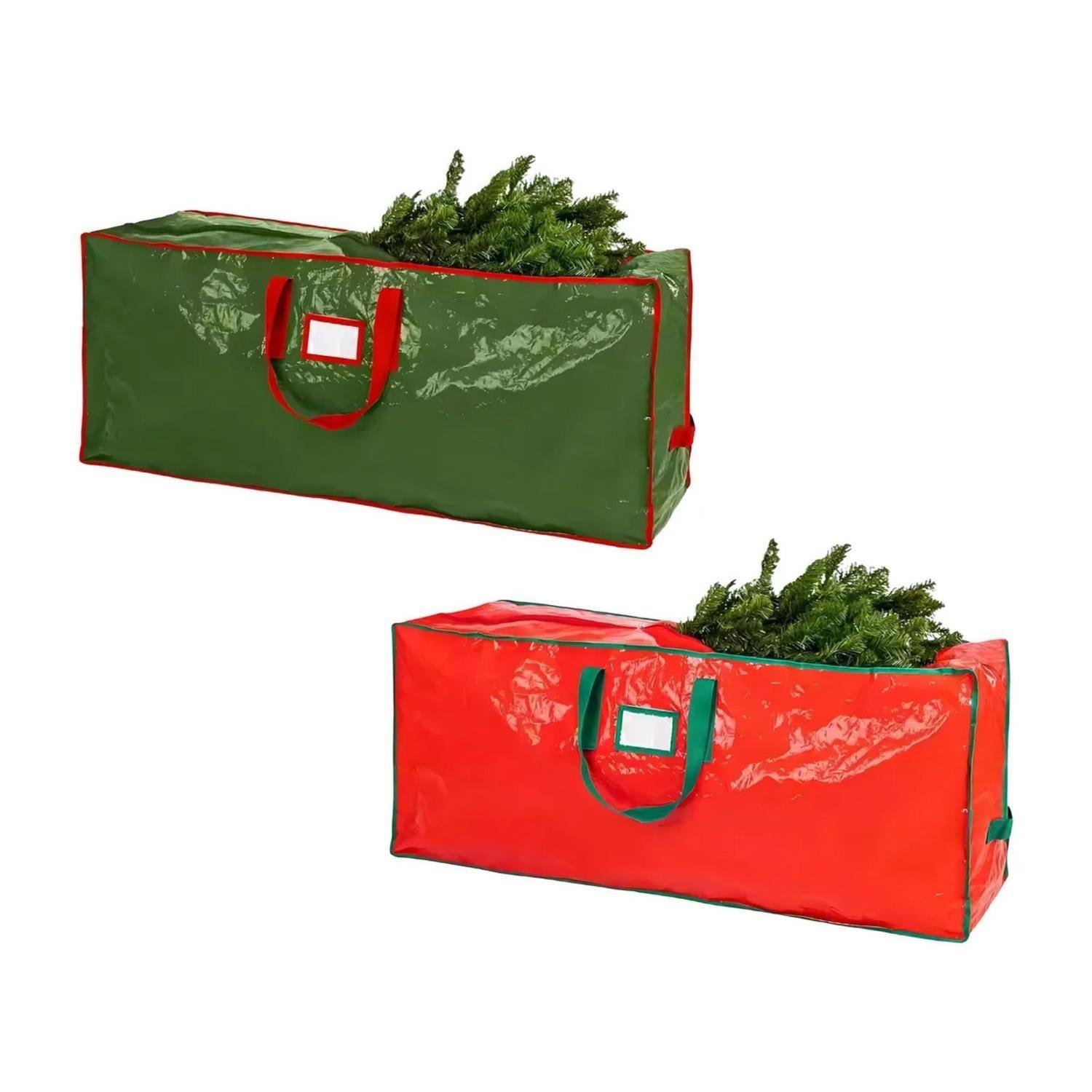 Bolsa Almacenamiento Árbol Navidad Grande 165 CM Rojo-2