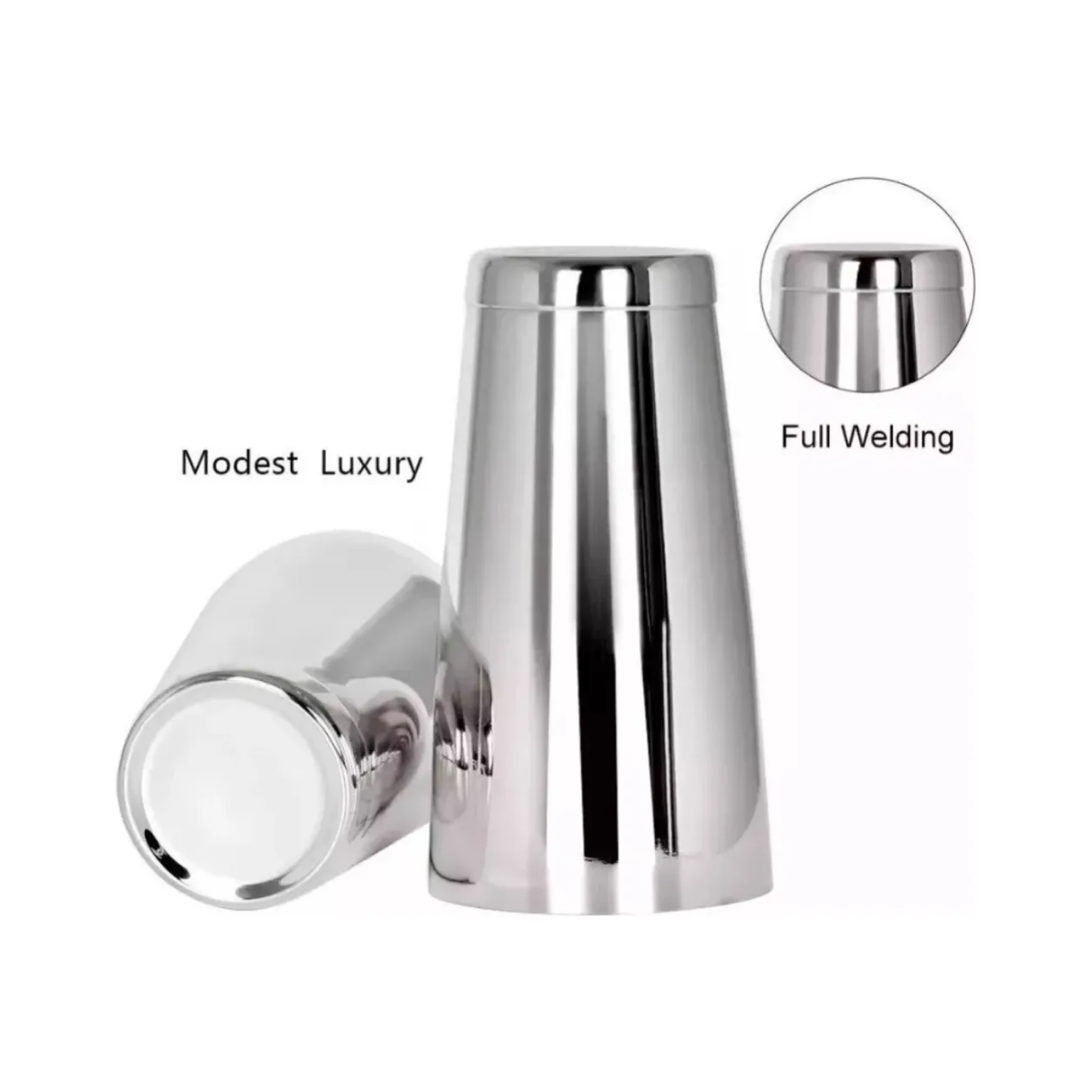 Coctelera Americana Boston Bar Shaker 800 ML Plateado-2