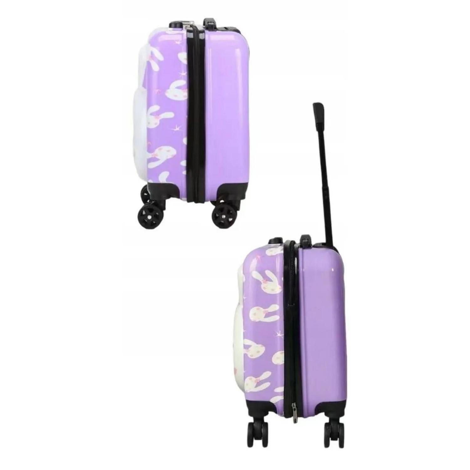 Mochila Maleta Viaje Pollito Infantil 30 LT Violeta-2