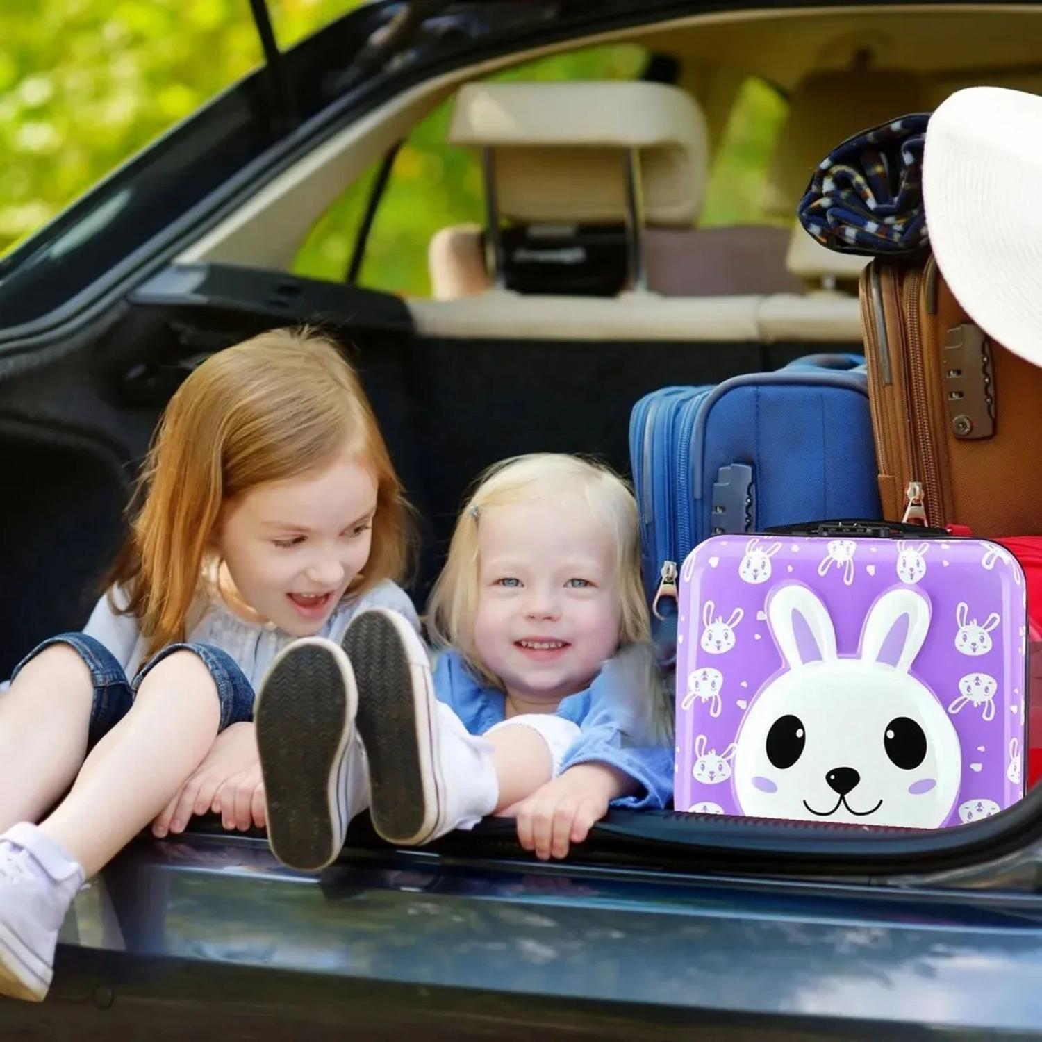 Mochila Maleta Viaje Pollito Infantil 30 LT Violeta-4