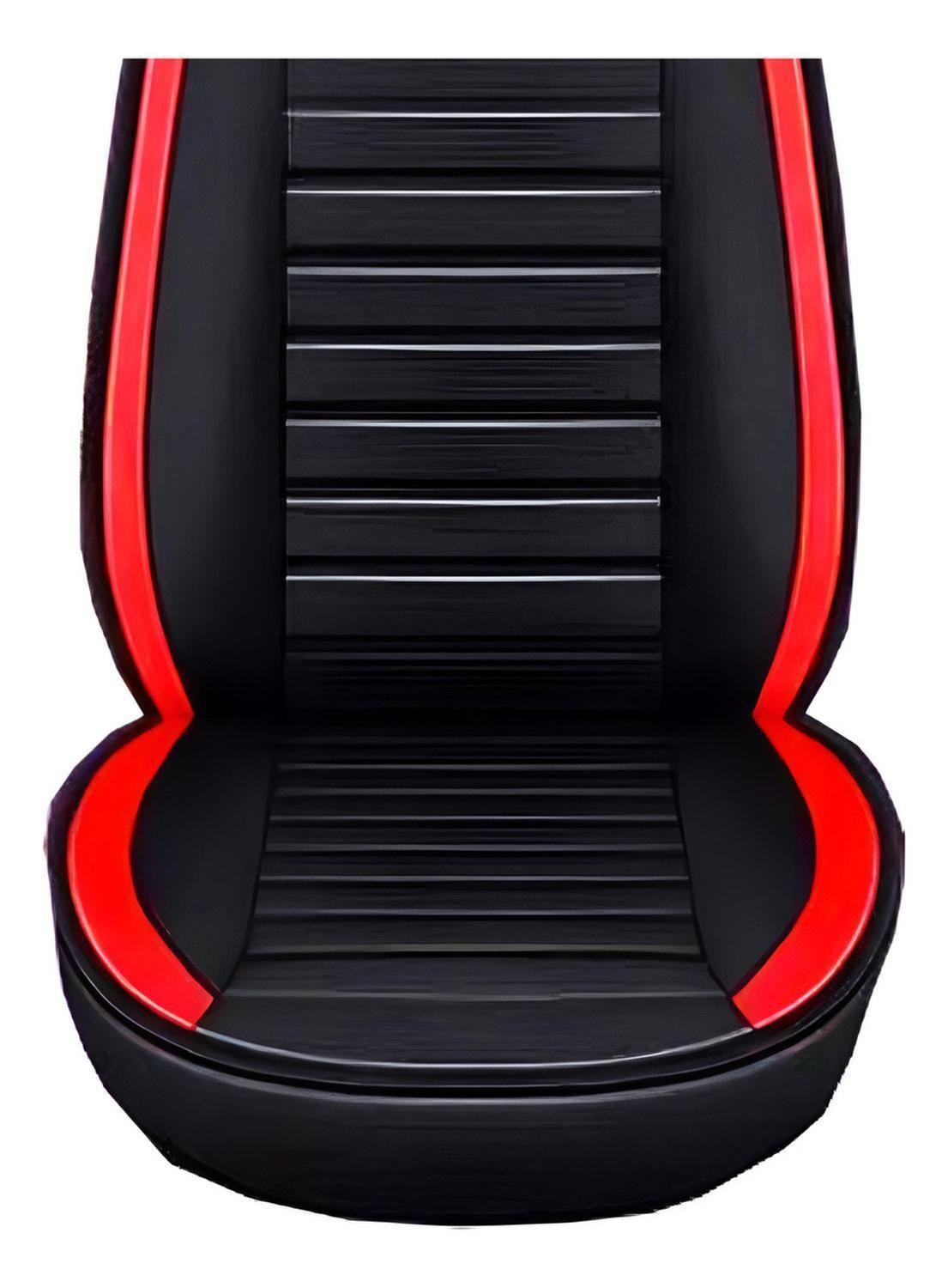 Funda Asiento Auto Deluxe Eco Cuero Milán Rojo-2