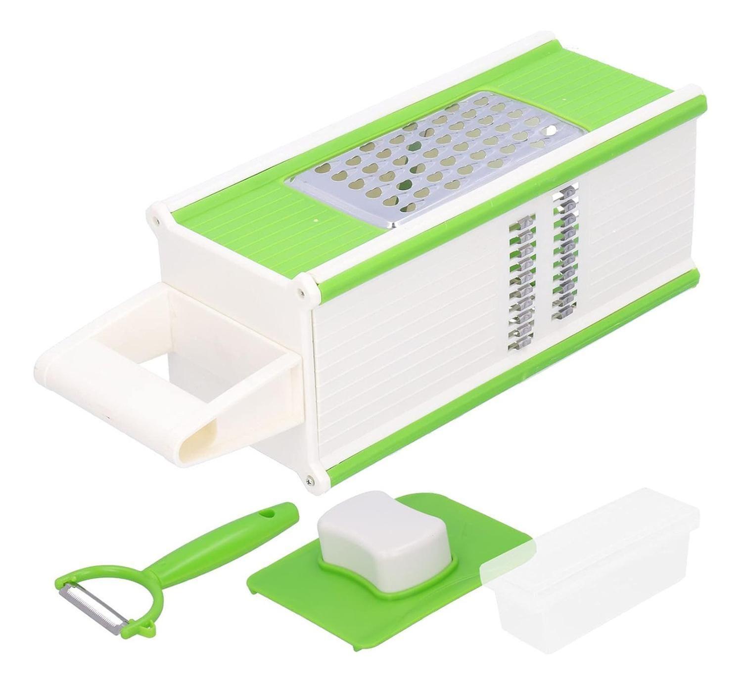 Rallador Verduras Cocina Multifuncional 5 En 1 Verde-3