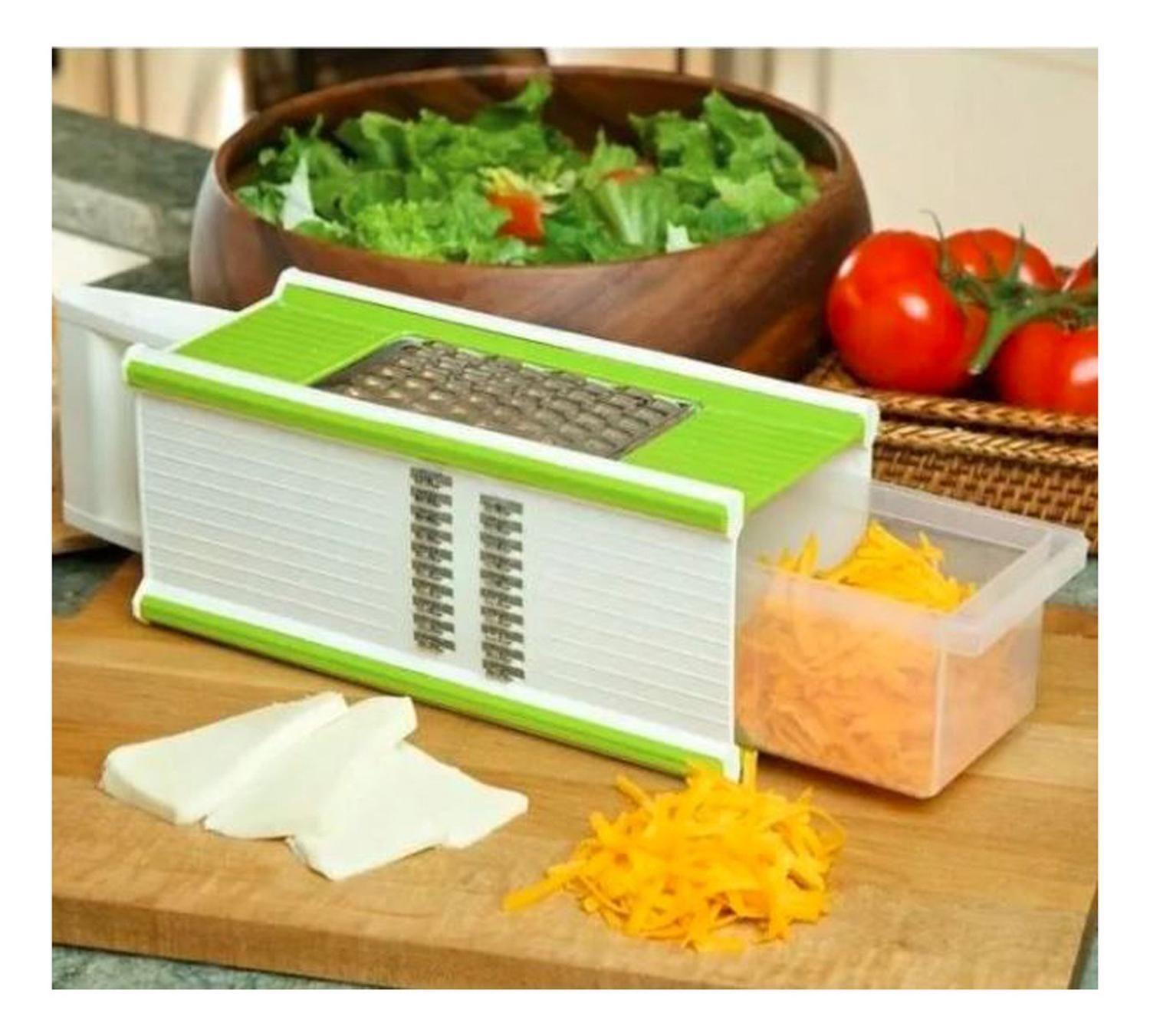 Rallador Verduras Cocina Multifuncional 5 En 1 Verde-5
