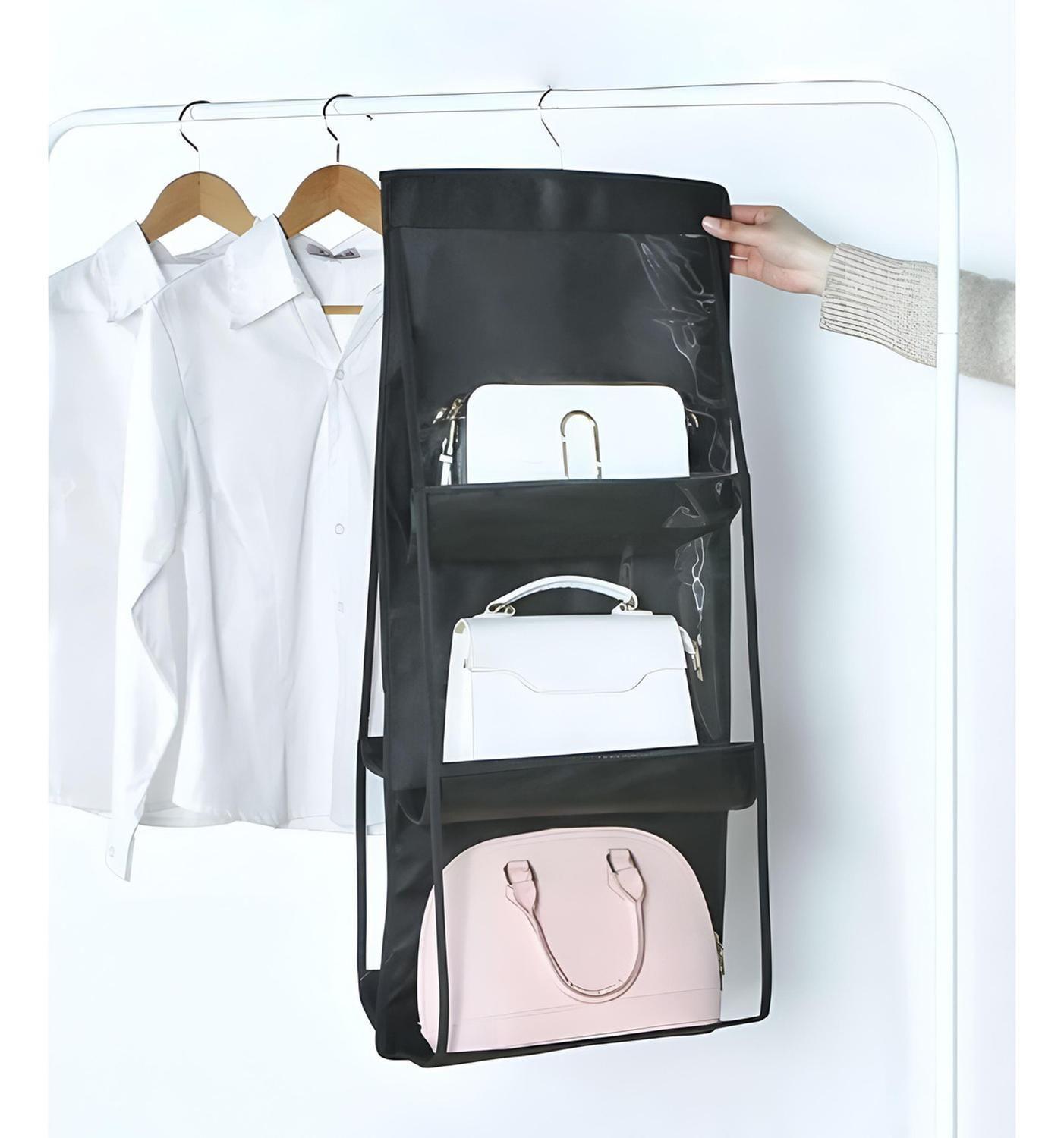 Organizador Closet Plegable Ropa 5 Bolsillos Blanco-4