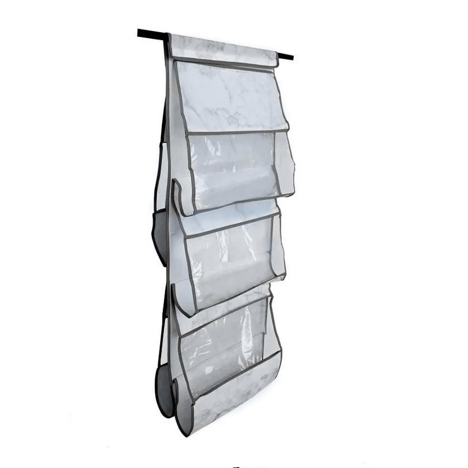 Organizador Closet Plegable Ropa 5 Bolsillos Blanco-5