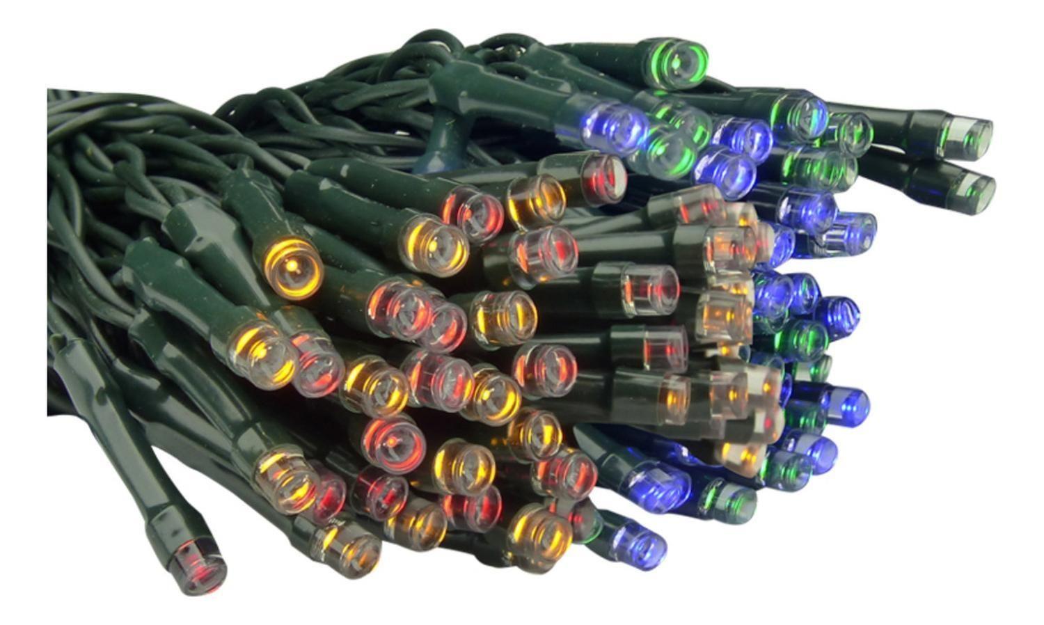 Guirnalda Solar 100 LED Efectos Estaca 8 MTS-2