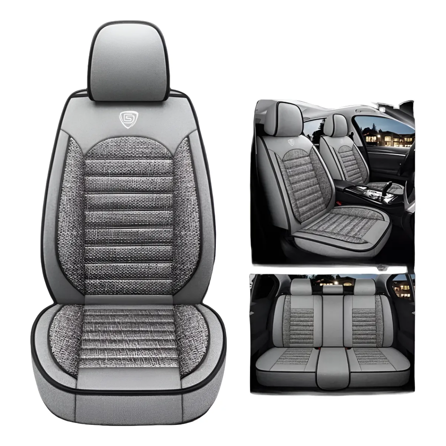 Kit Fundas Cubre Asiento Universales Auto-2