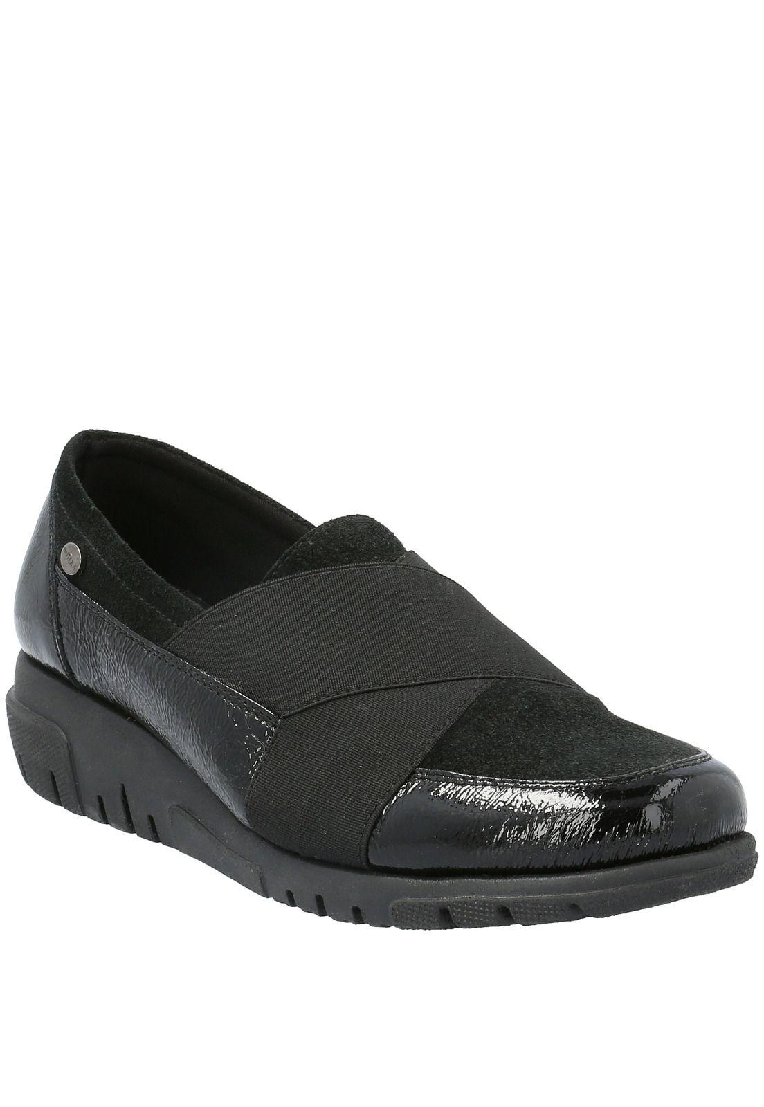 Slip On Cuero Mujer Adamina Negro-0