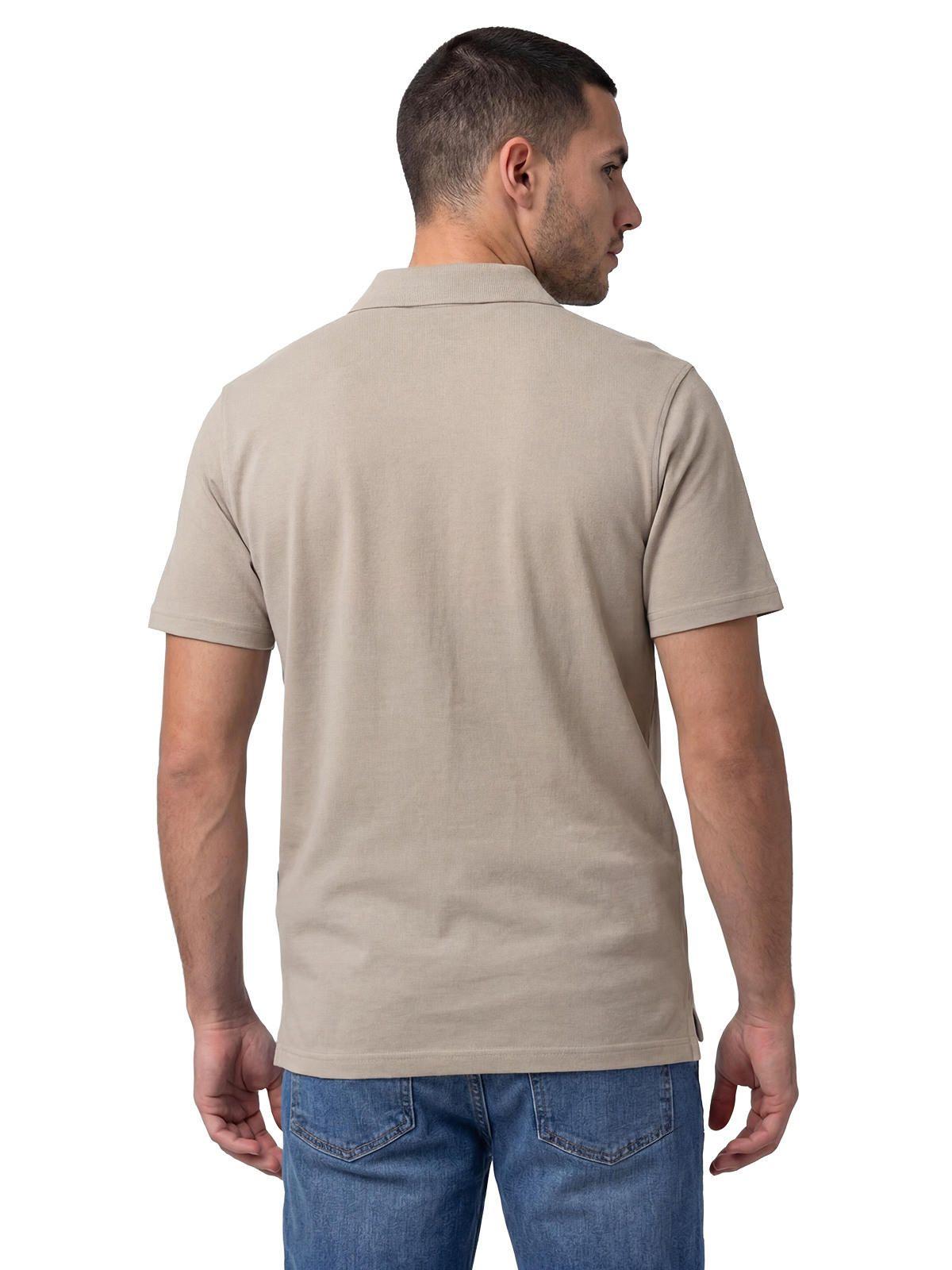 Polera Pique Manga Corta Logo Café Claro-1