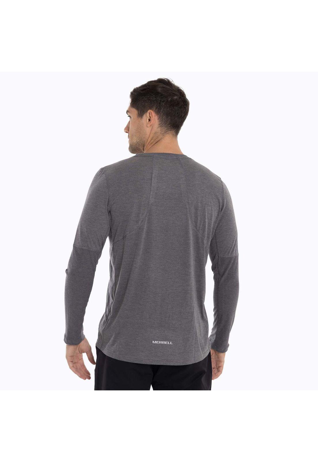 Polera Primera capa Hombre Misuri Gris oscuro Merrell-4
