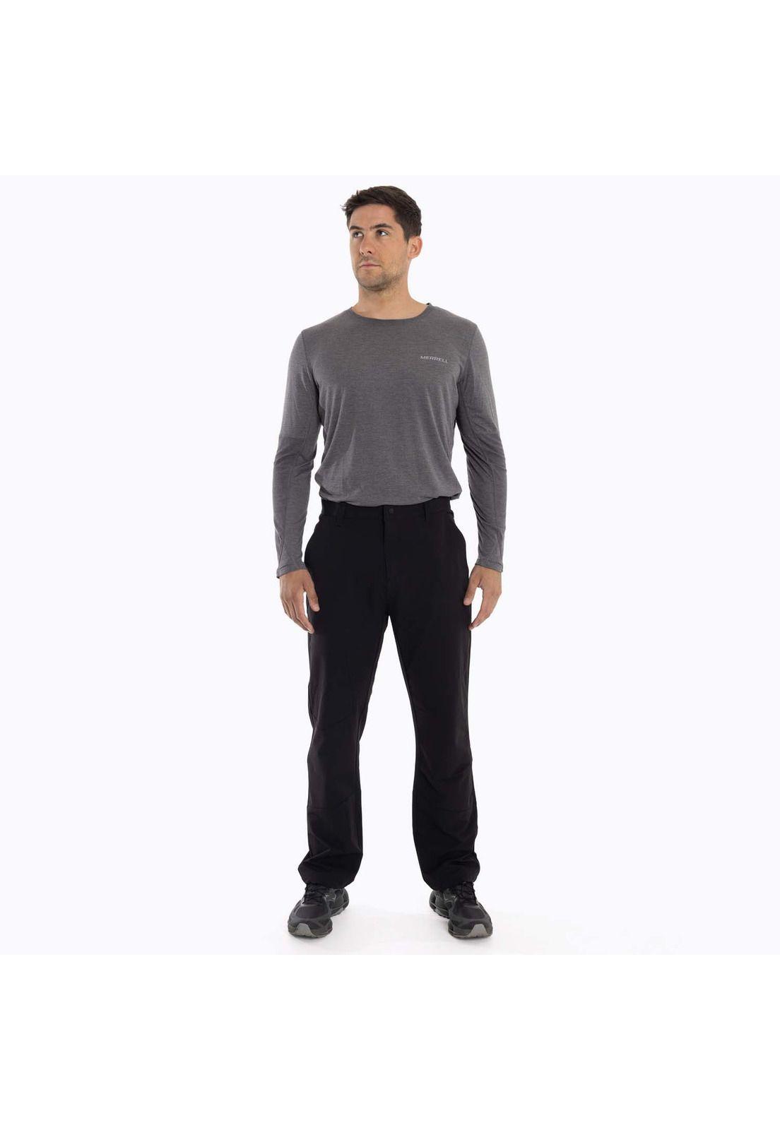 Polera Primera capa Hombre Misuri Gris oscuro Merrell-5