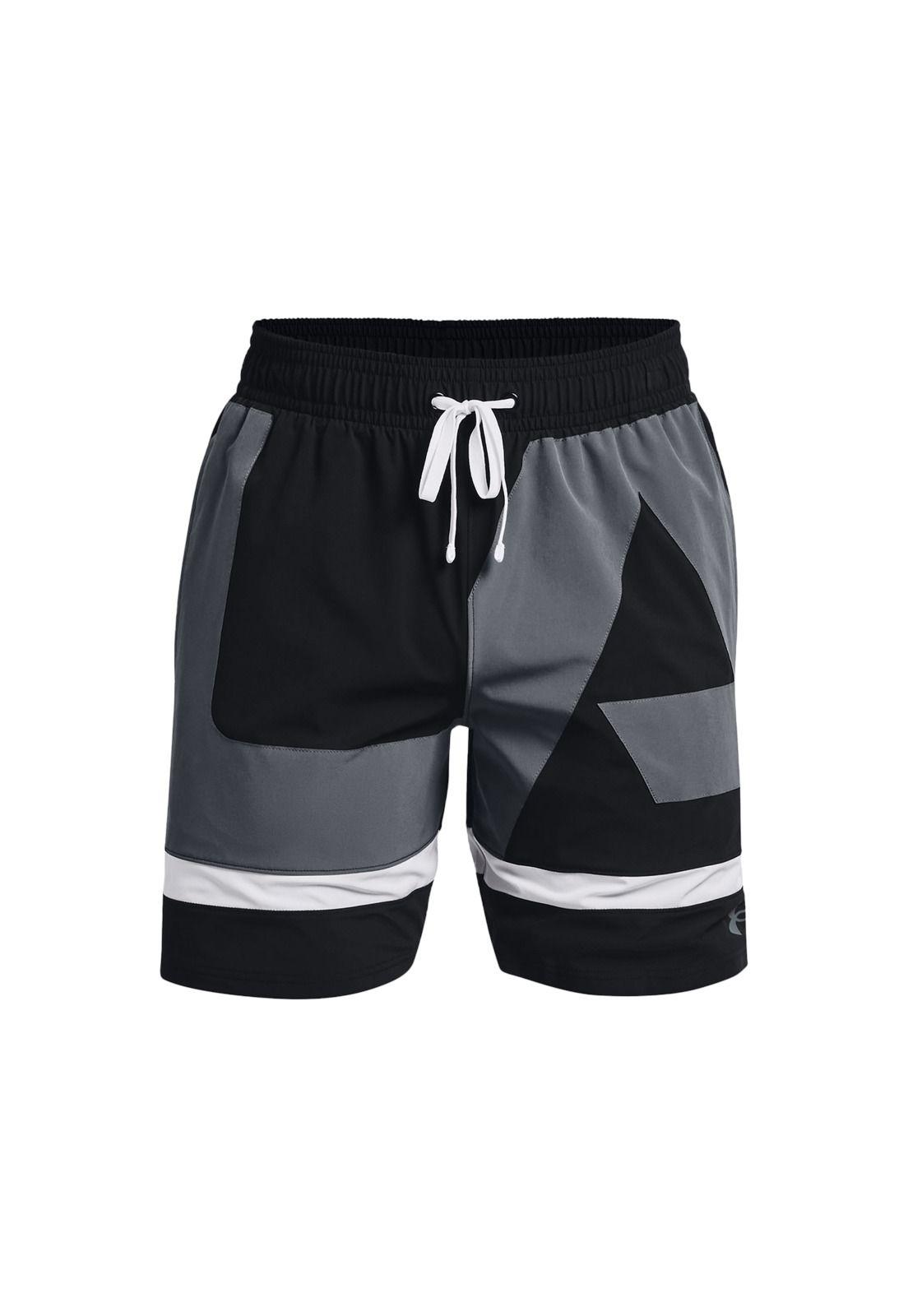 Short Hombre Baseline Woven 7'' Negro-0