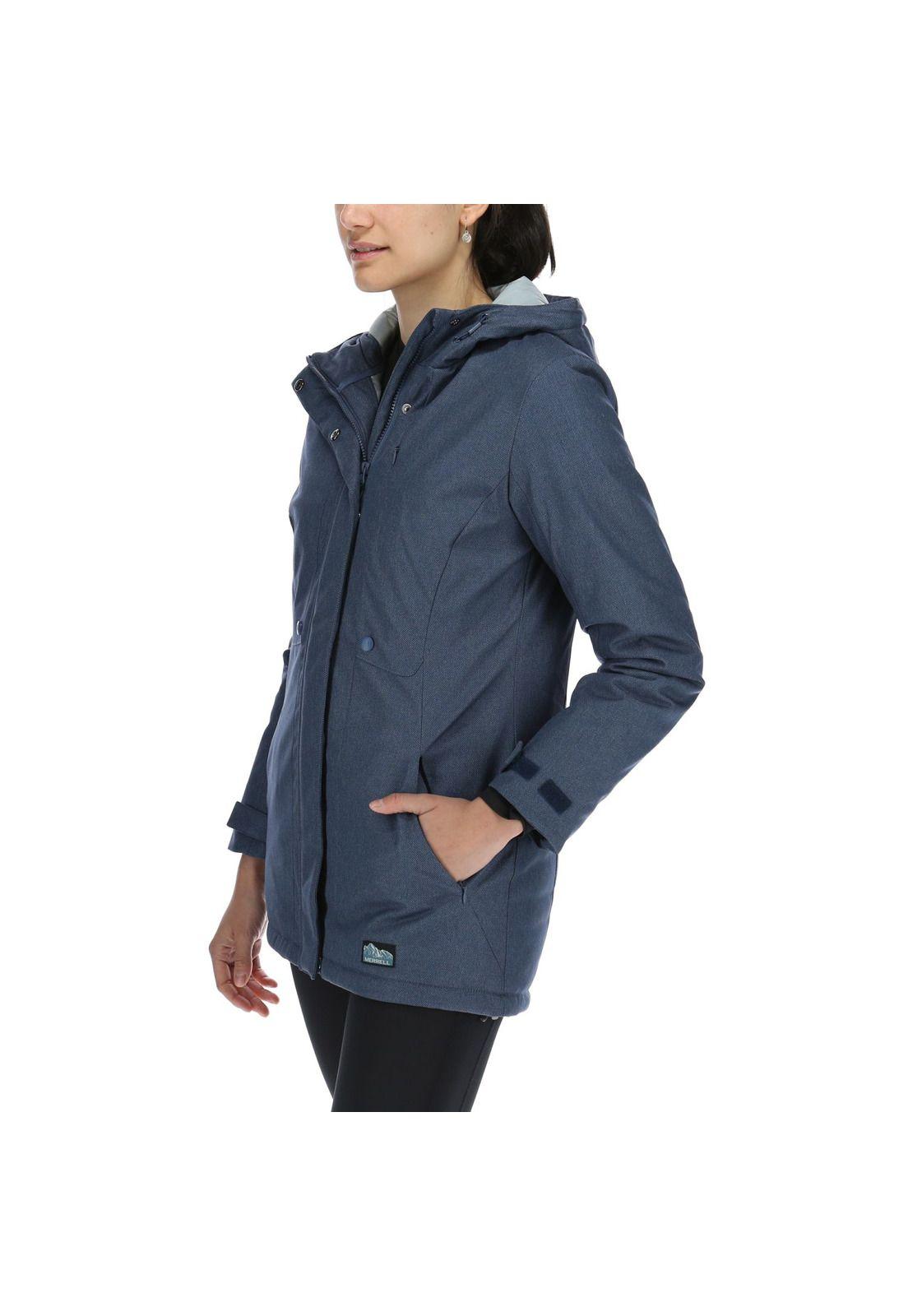 Parka Mujer Down Parka Mujer 600 Fill Power Azul Melange-1
