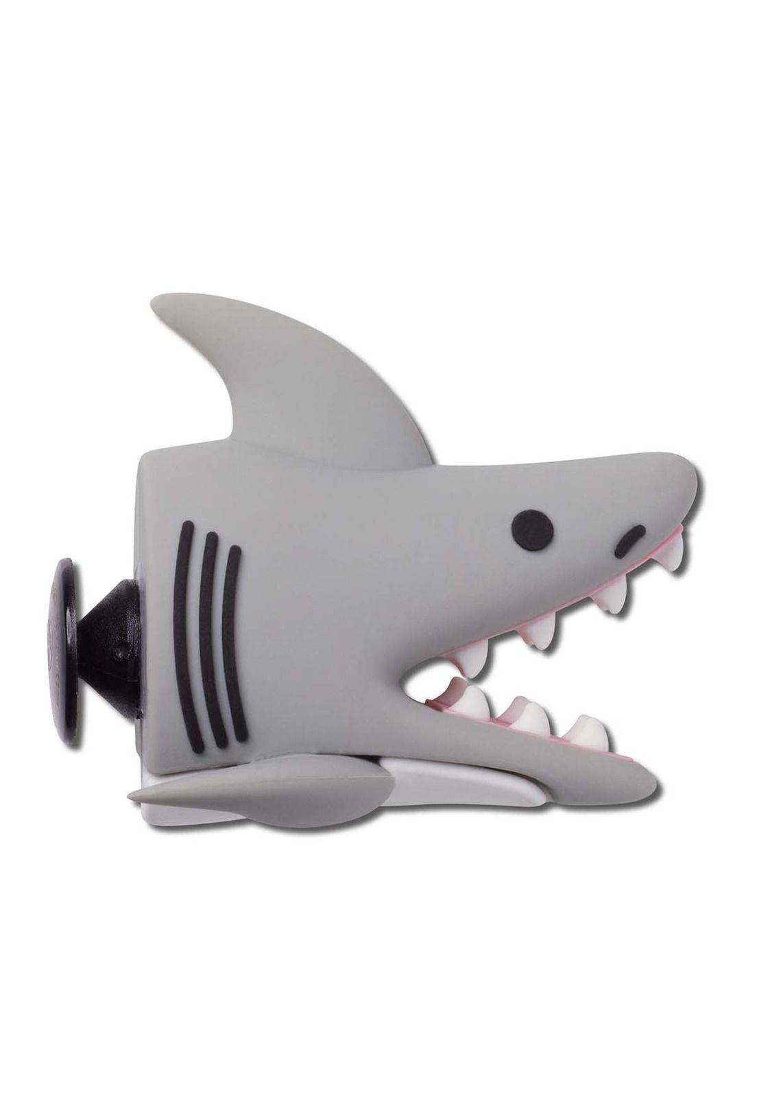 Jibbitz Crocs Tiburón 3D Gris-0