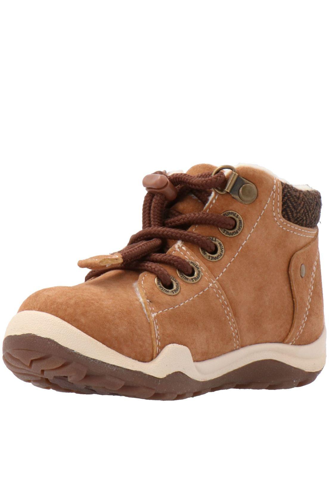 Zapatilla Cuero Niño Zander Ii Café-3