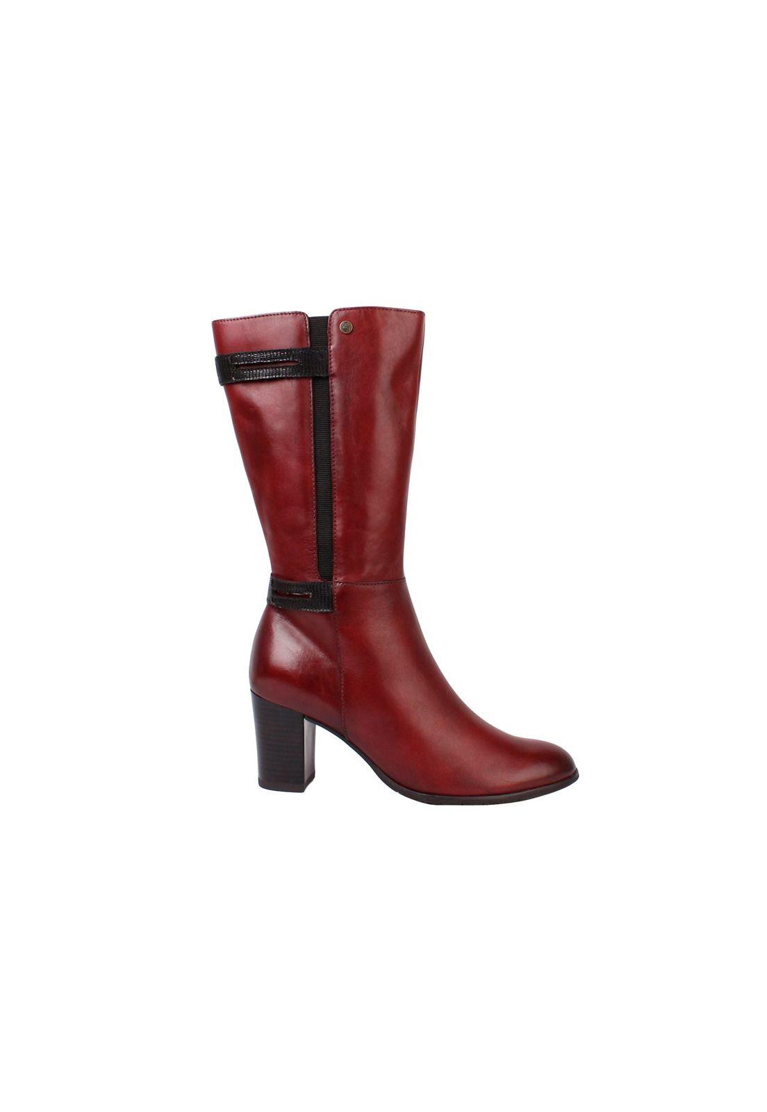 Bota Cuero Dorothea Burdeo-2