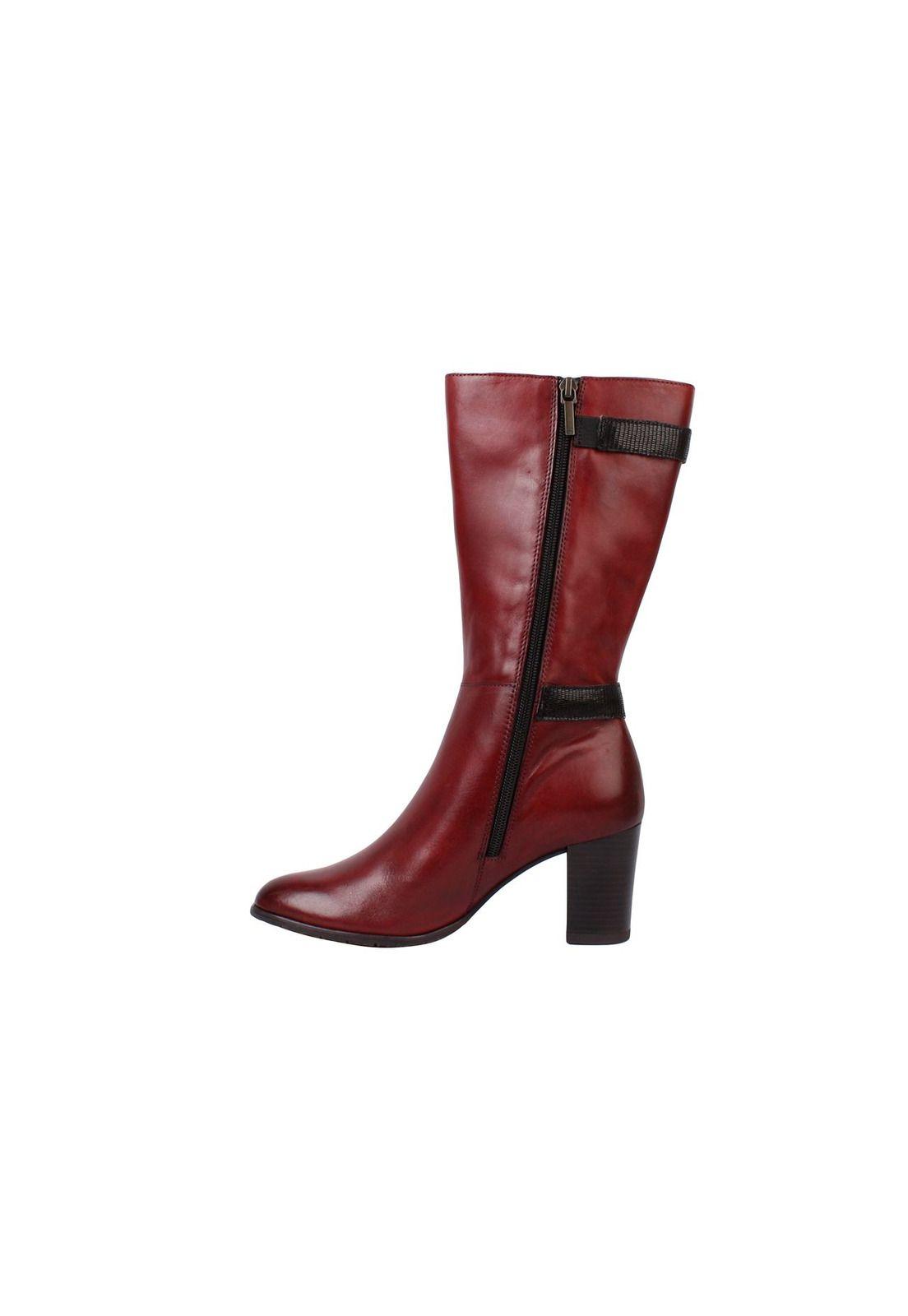 Bota Cuero Dorothea Burdeo-3