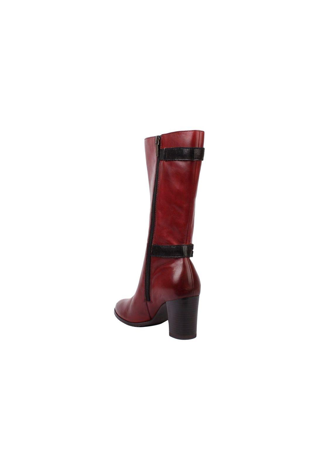 Bota Cuero Dorothea Burdeo-4