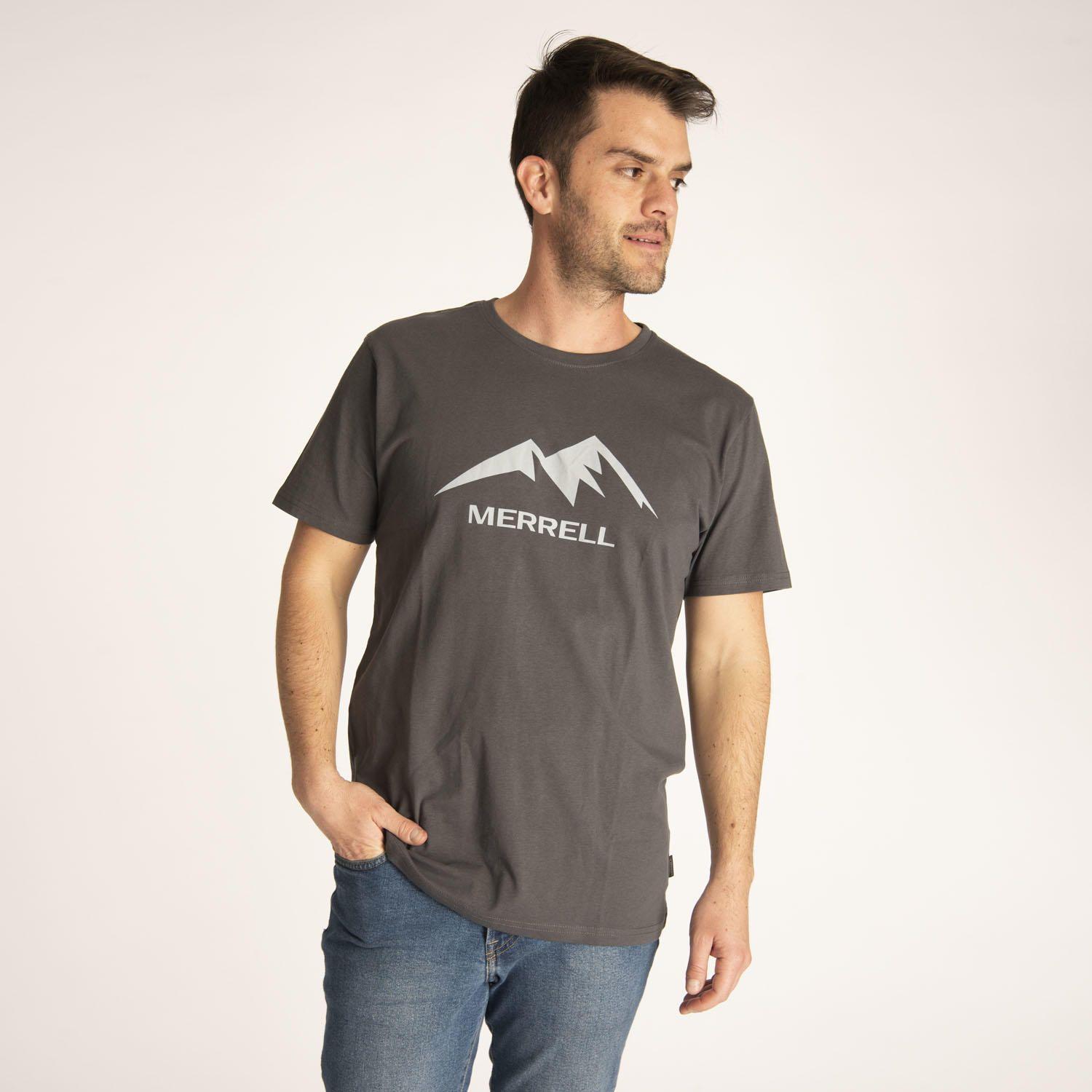 Polera M/C Hombre M Logo Tee Gris-0