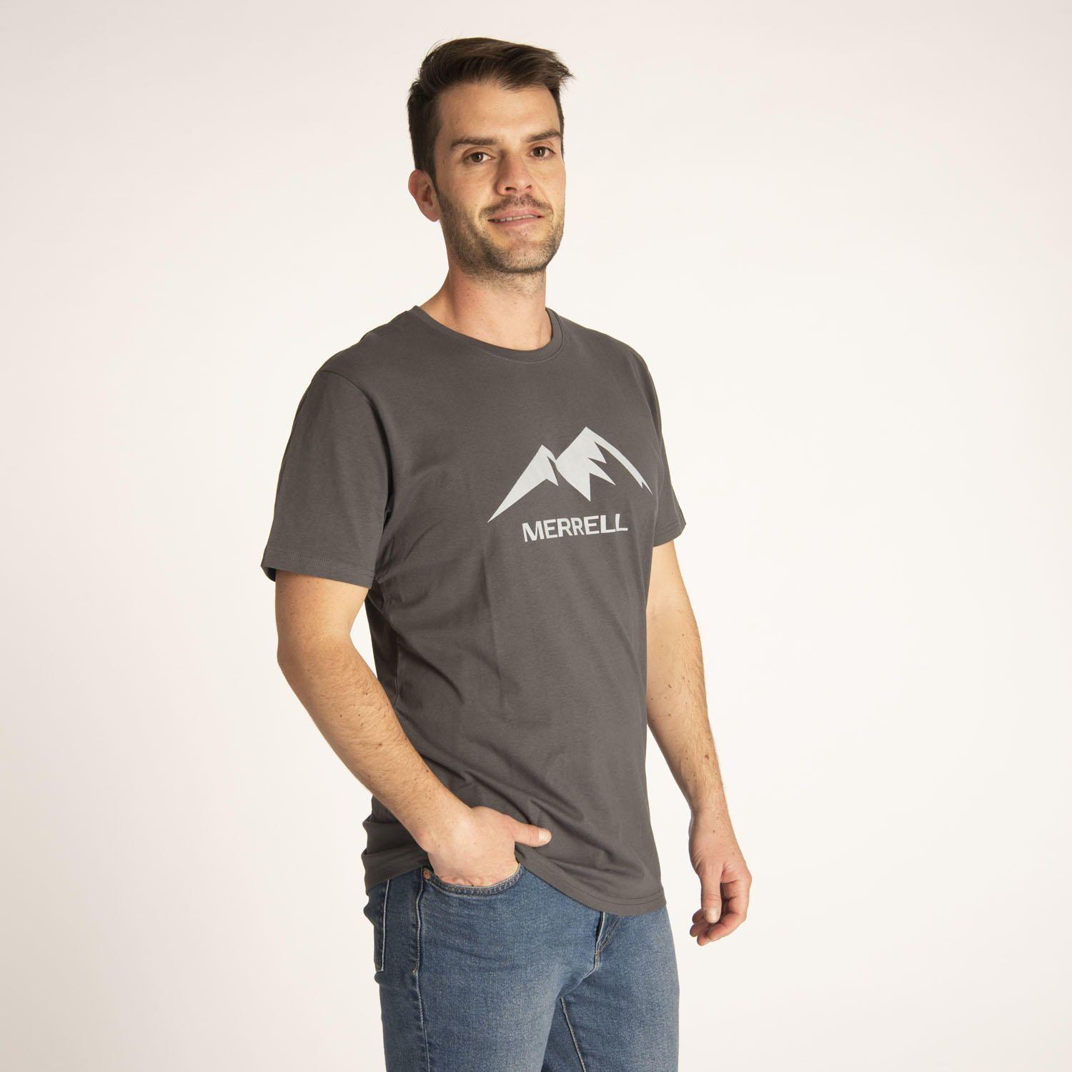 Polera M/C Hombre M Logo Tee Gris-1