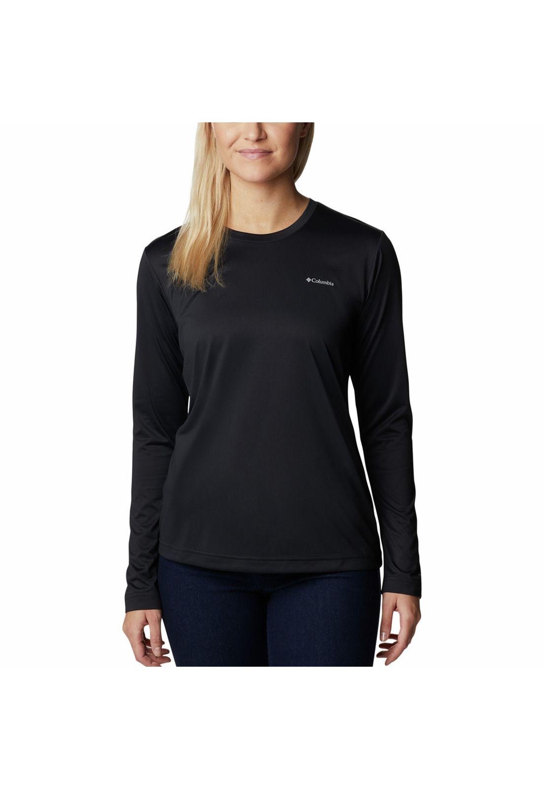 Polera M/L Mujer Hike Ls Shirt Negro-0