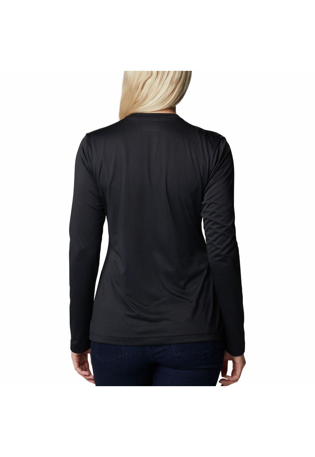 Polera M/L Mujer Hike Ls Shirt Negro-2
