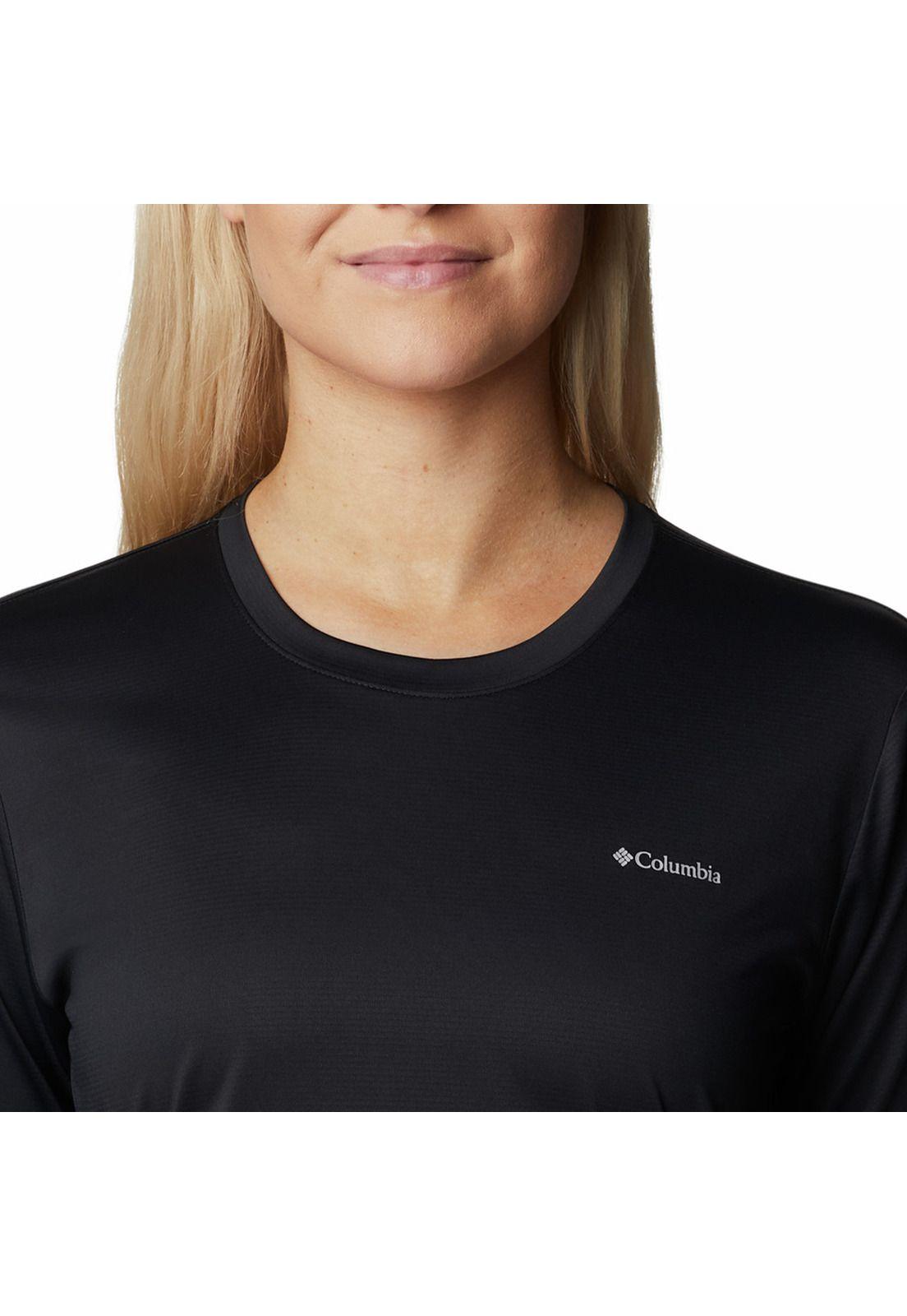 Polera M/L Mujer Hike Ls Shirt Negro-3