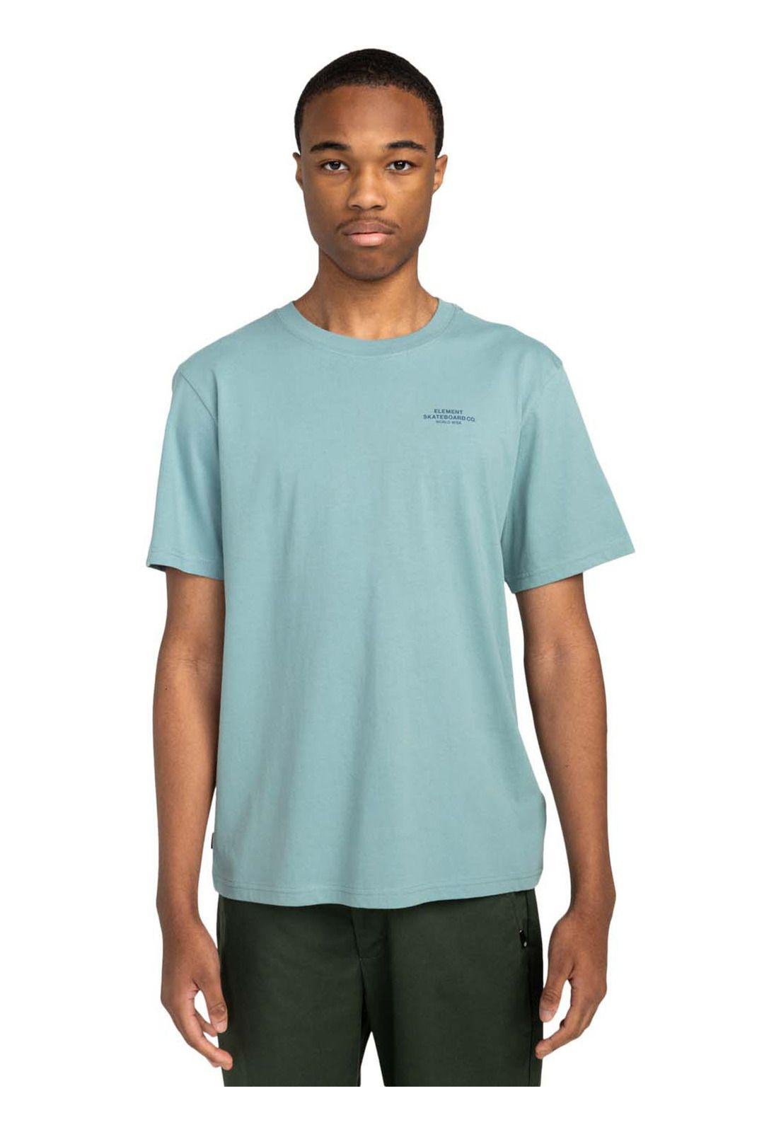 Polera Manga Corta Hombre Skateboard Co Celeste-0