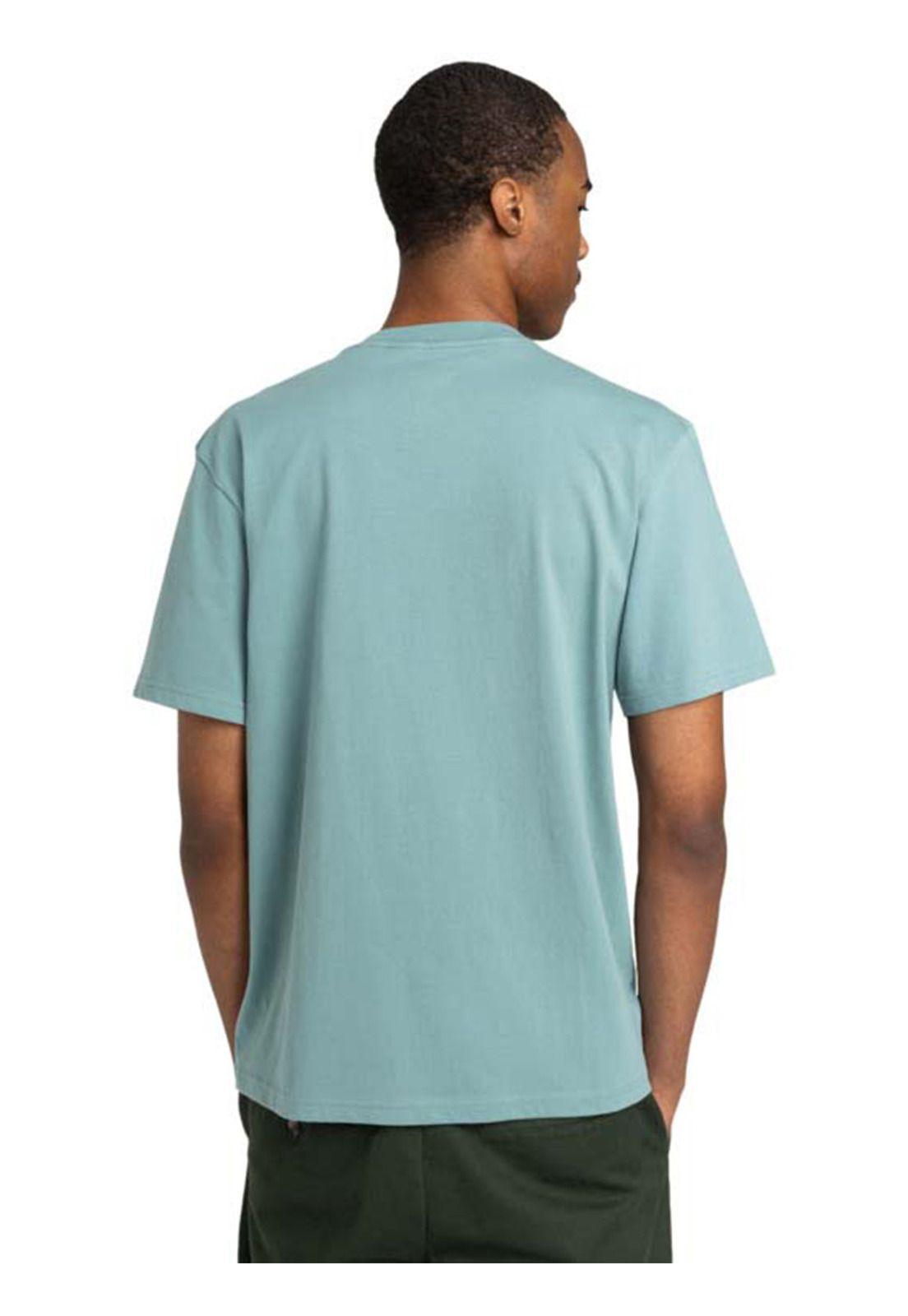 Polera Manga Corta Hombre Skateboard Co Celeste-1