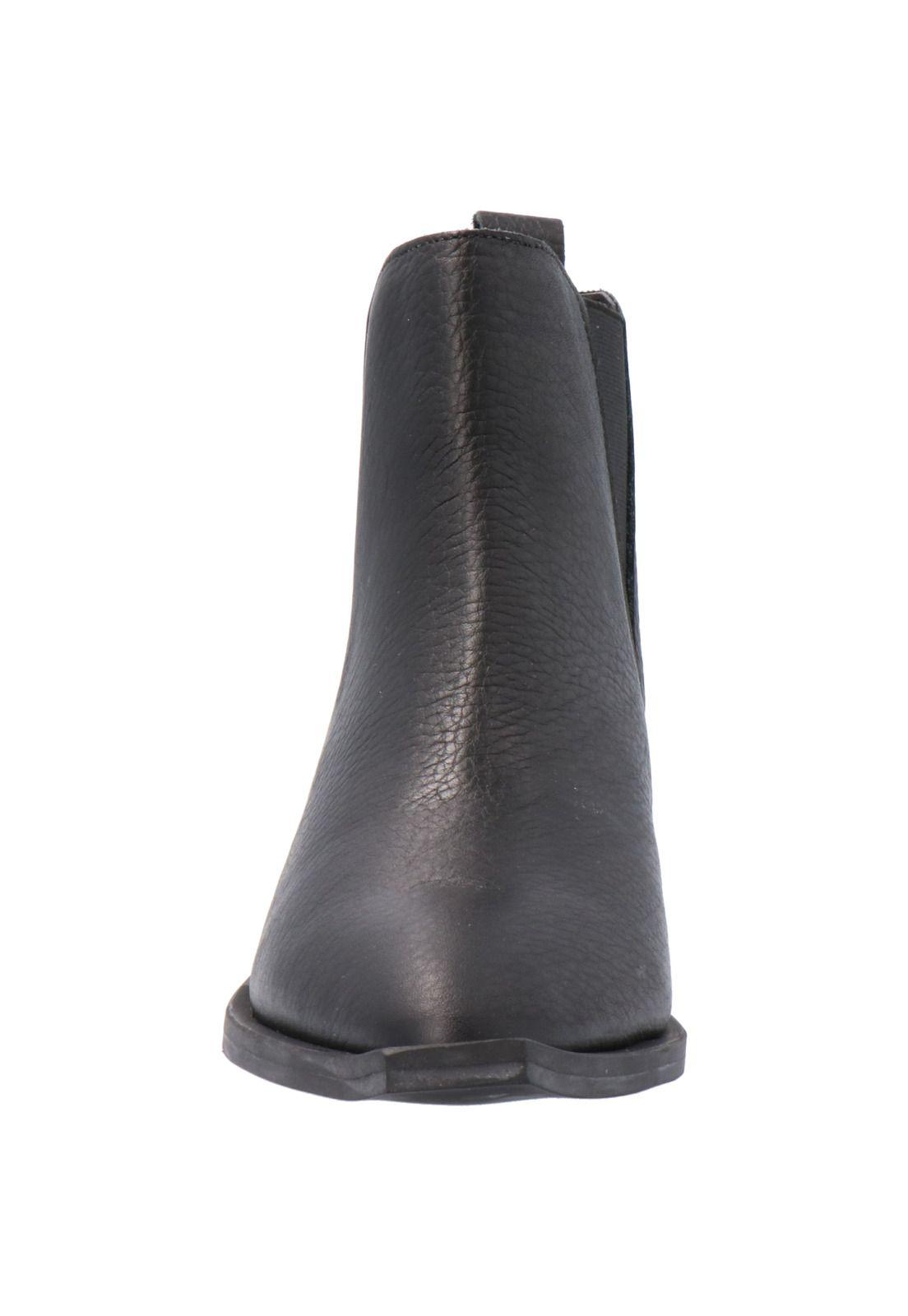Botin Cuero Mujer Fer Negro-2