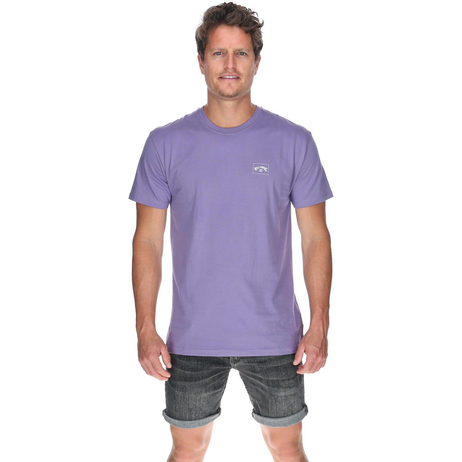 Polera M/C Hombre Stacked Arch Ss Morado-0