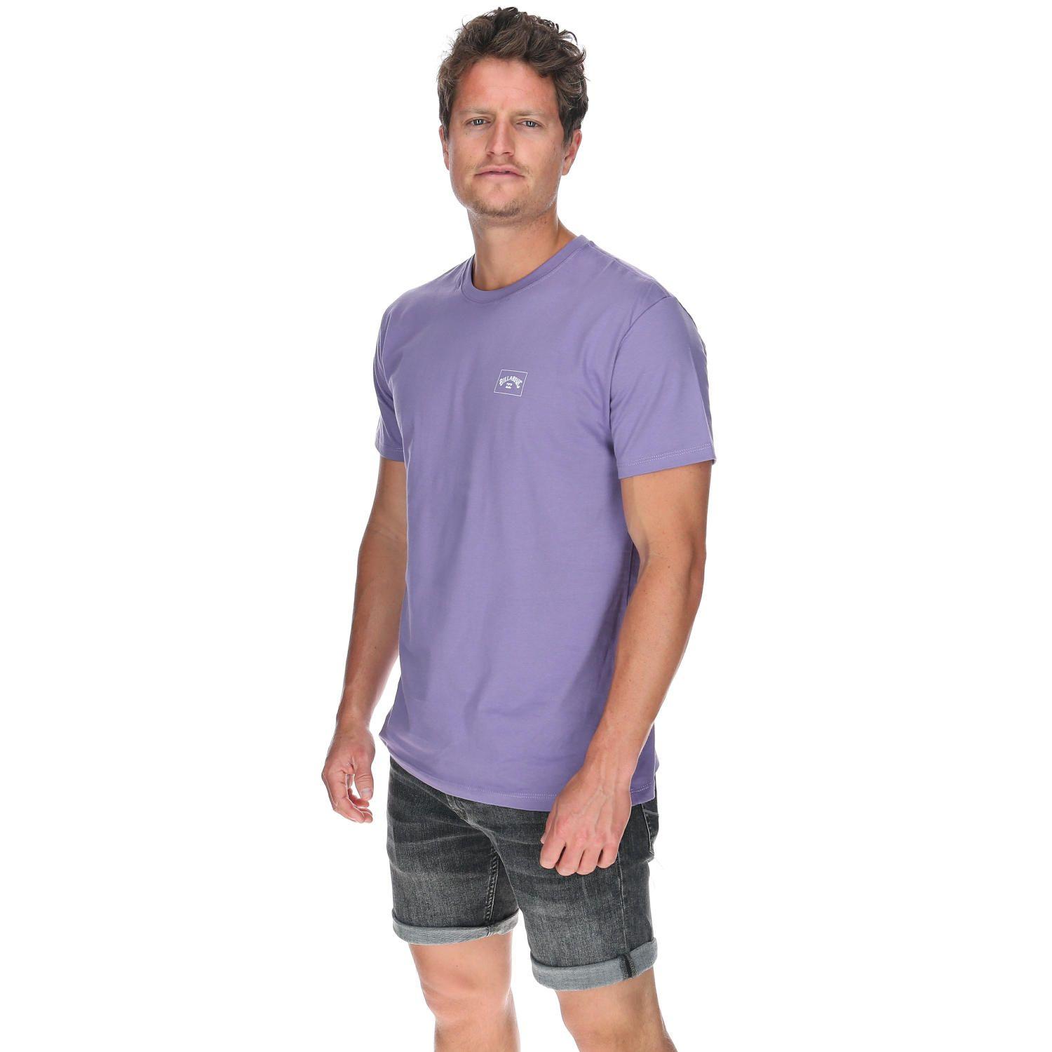 Polera M/C Hombre Stacked Arch Ss Morado-1