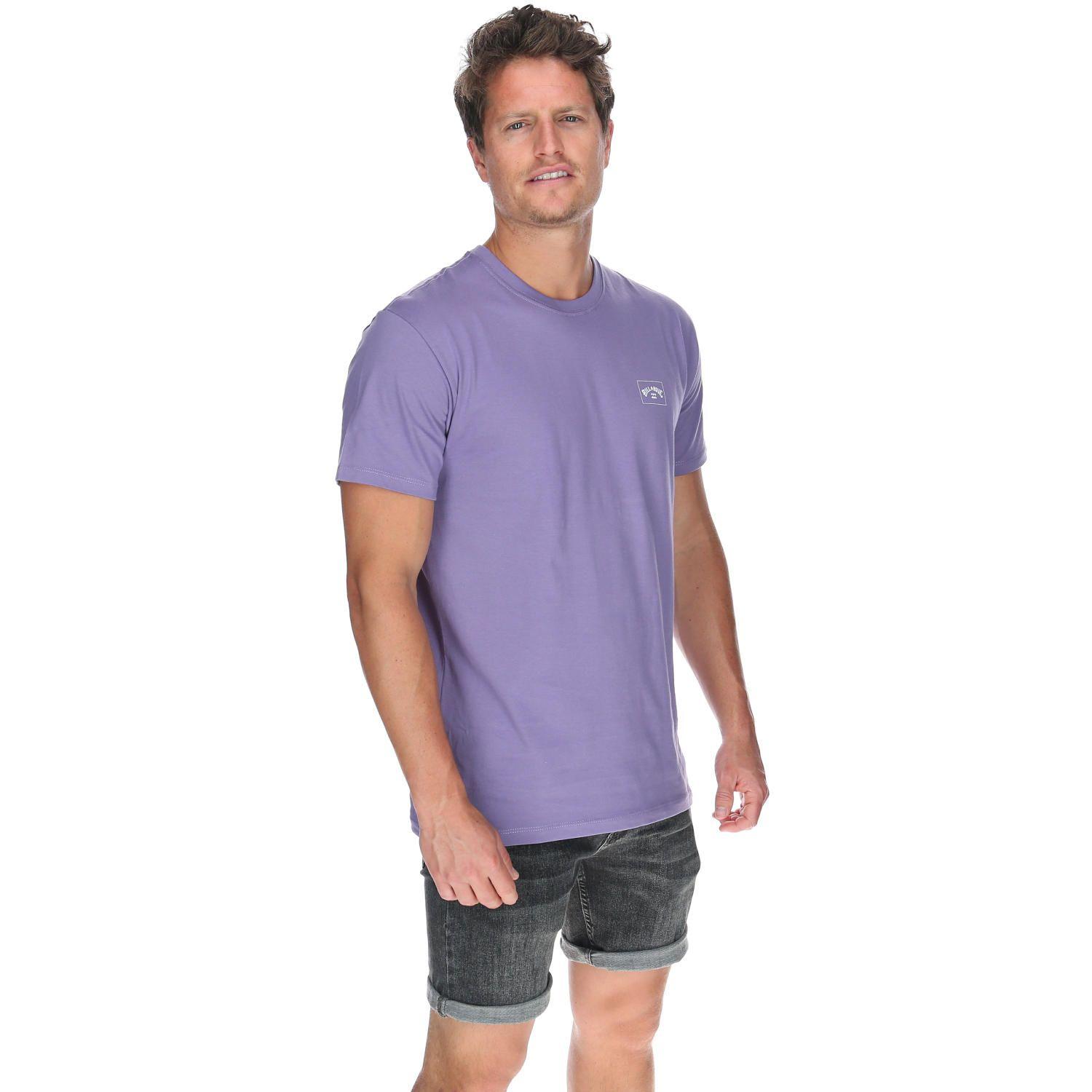 Polera M/C Hombre Stacked Arch Ss Morado-3