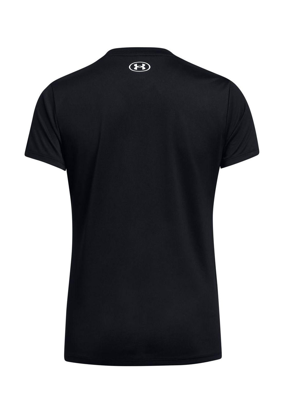 Polera manga corta Tech para mujer Negro-1