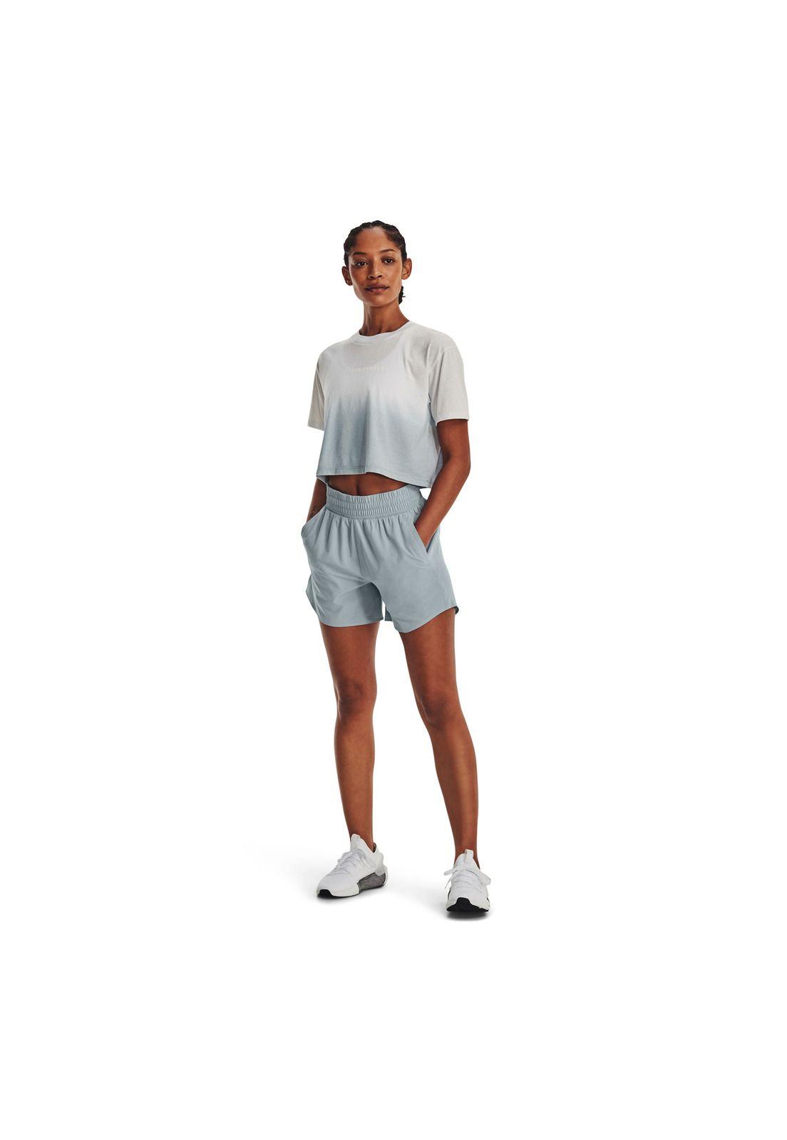 Short Training Flex Woven 13Cm Gris Mujer-5