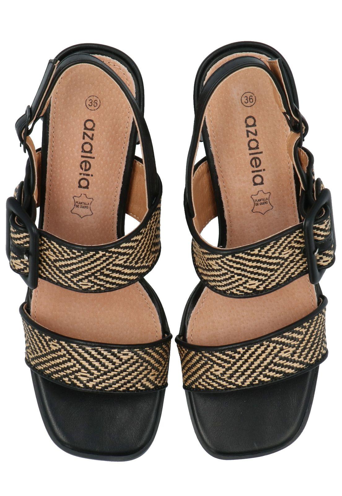 Sandalia Mujer Jamino Negro -6