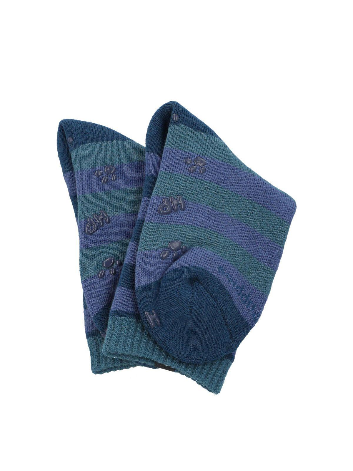 Calcetín Algodón Heavy Lines Azul Niño-2