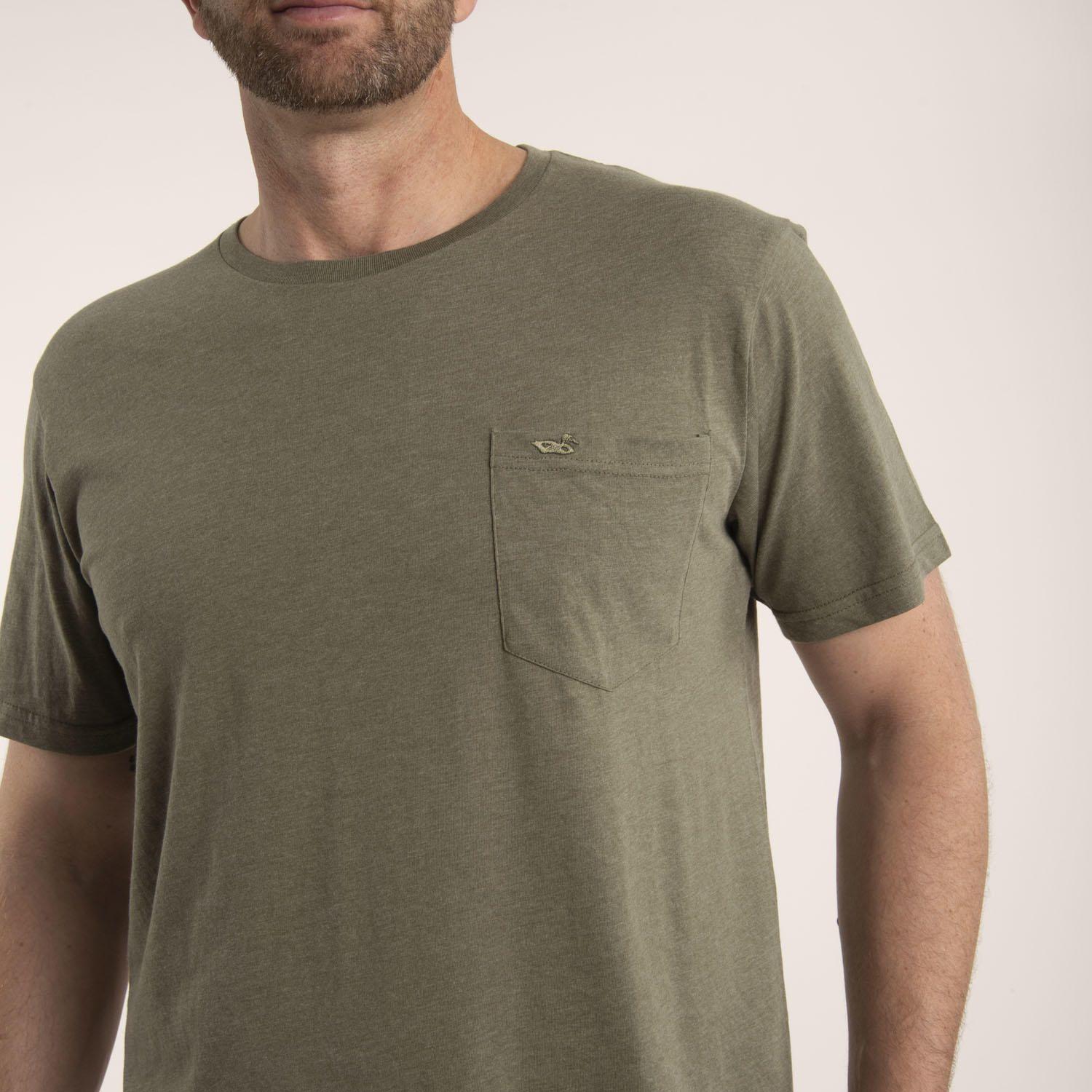 Polera Hombre Algodón Orgánico Basic Verde-4