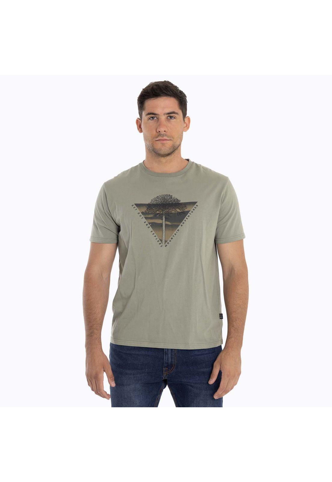 Polera Hombre Suwannee Verde Merrell-0